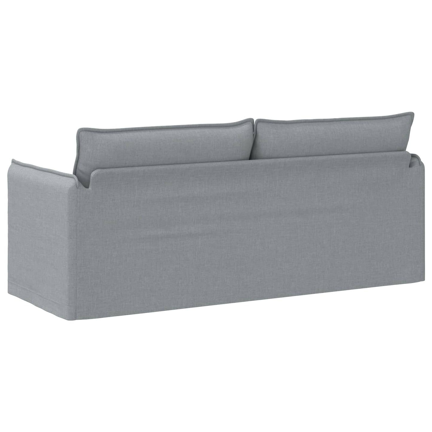 Sofa Hellgrau 196 x 82 x 85 cm Stoff