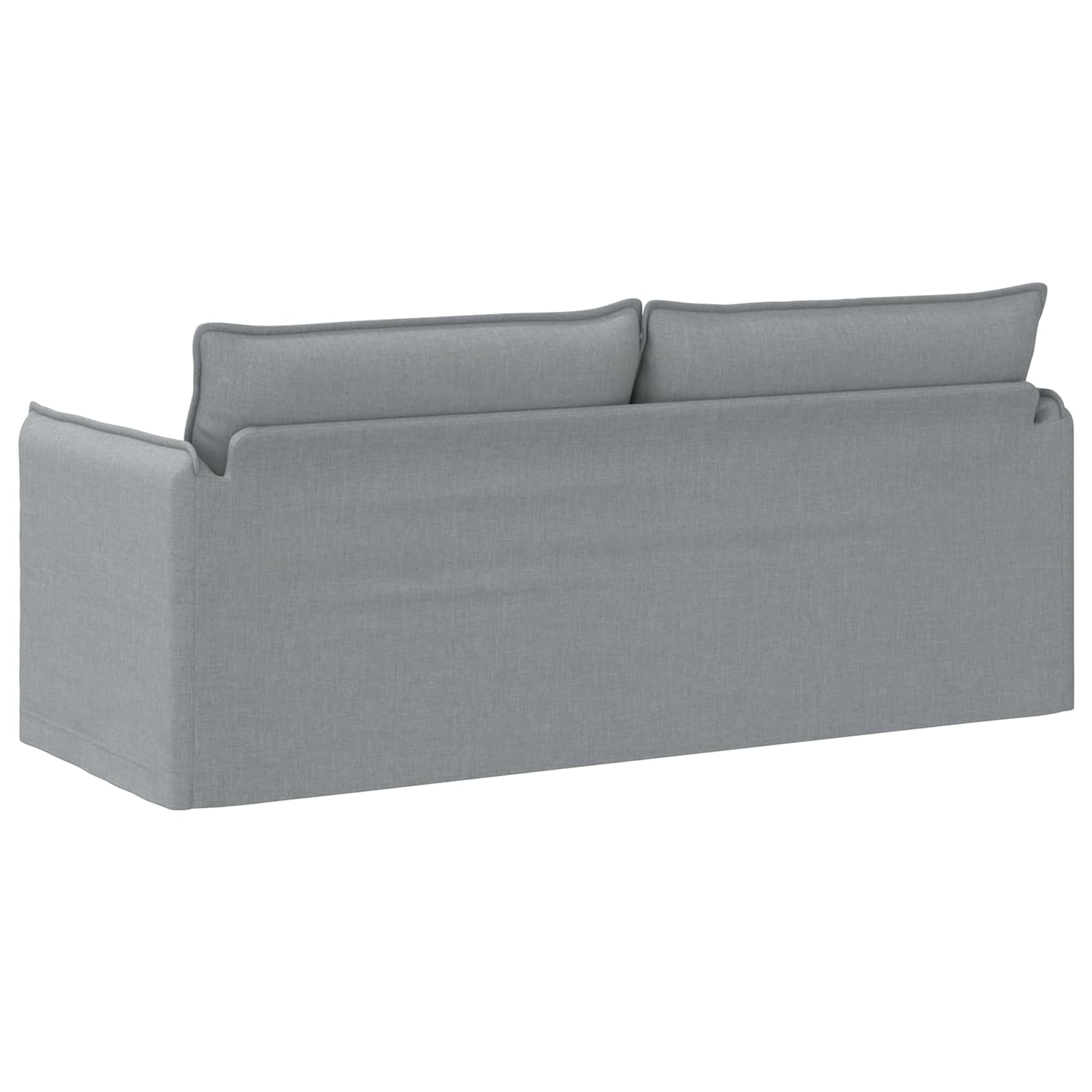 Sofa Hellgrau 196 x 82 x 85 cm Stoff
