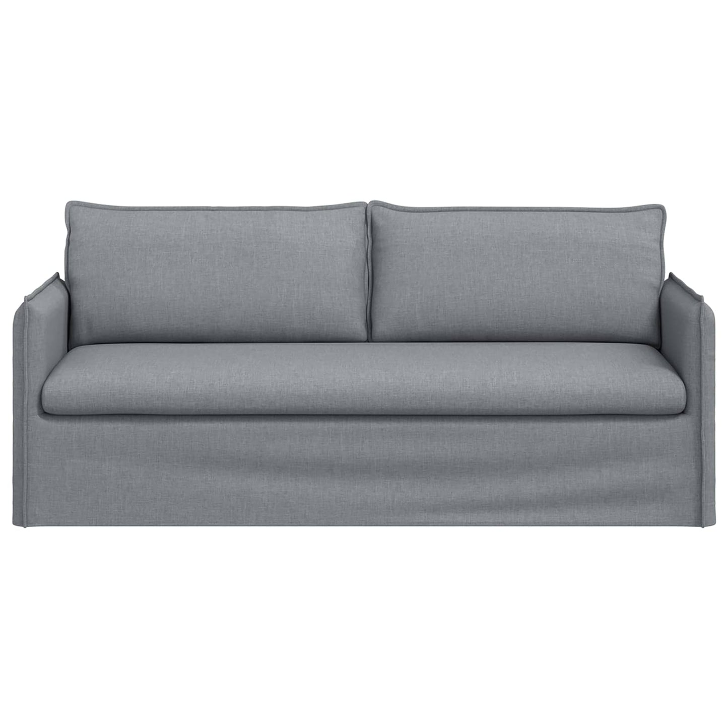 Sofa Hellgrau 196 x 82 x 85 cm Stoff