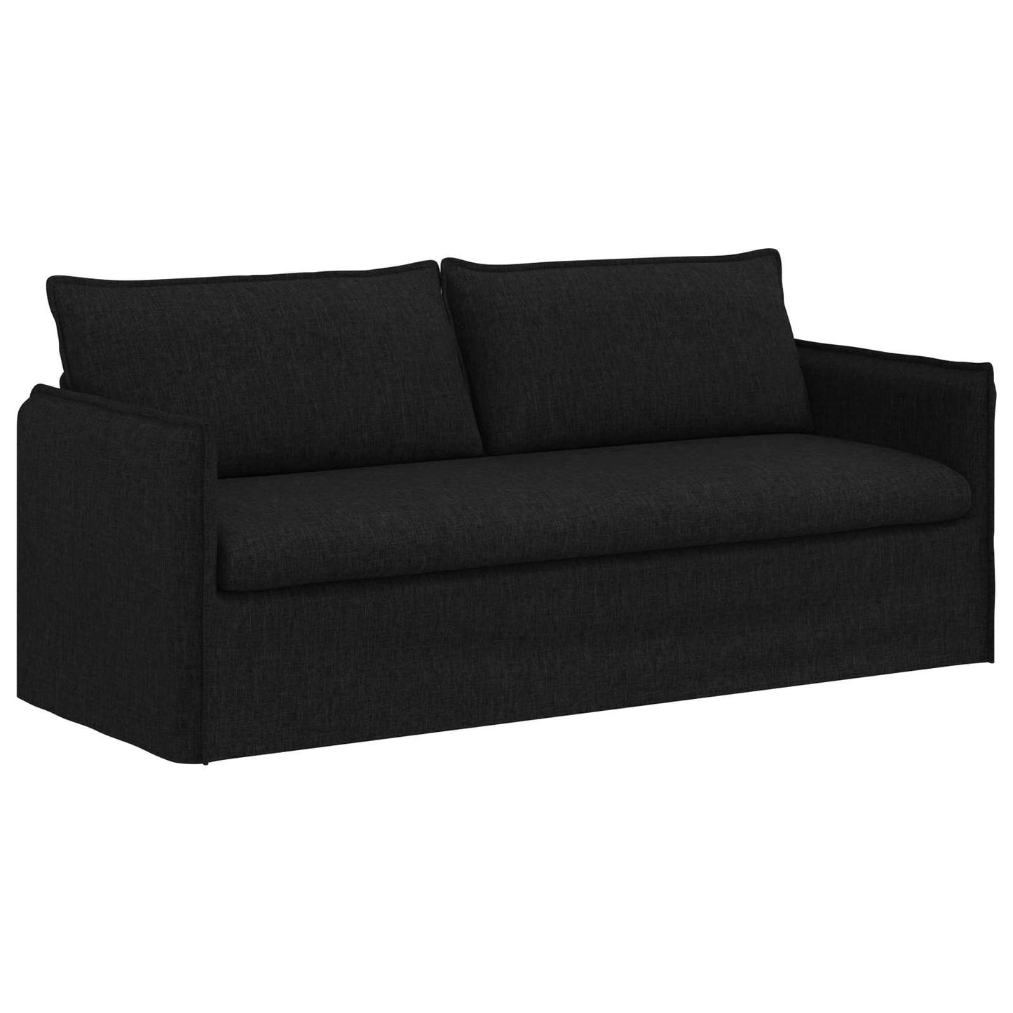Sofa Schwarz 196 x 82 x 85 cm Stoff