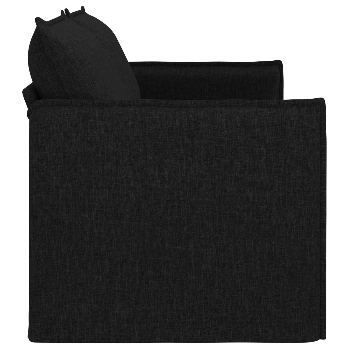 Sofa Schwarz 196 x 82 x 85 cm Stoff