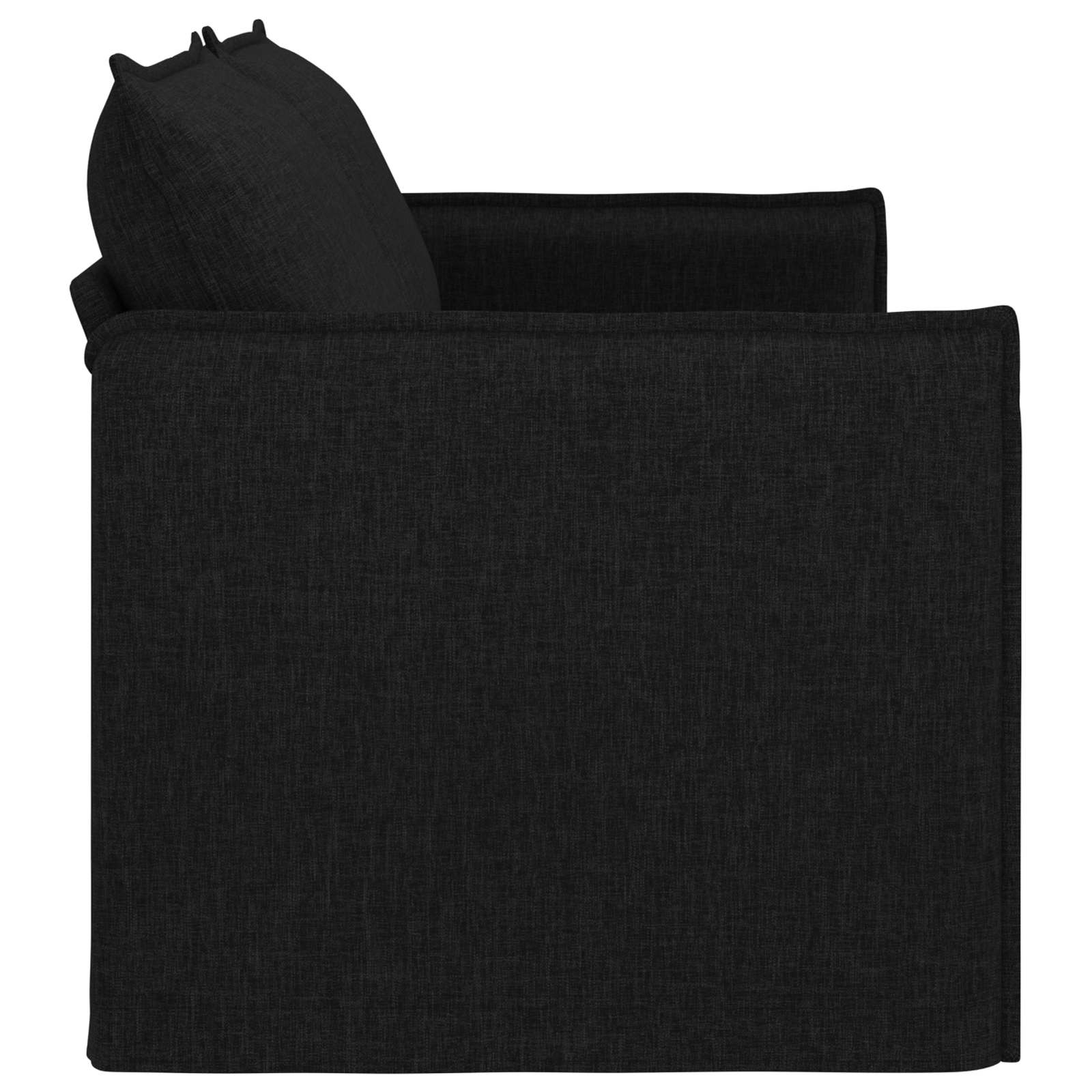 Sofa Schwarz 196 x 82 x 85 cm Stoff