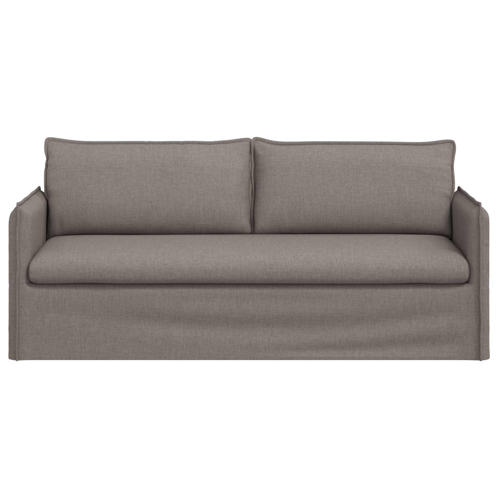 Sofa Taupe 196 x 82 x 85 cm Stoff