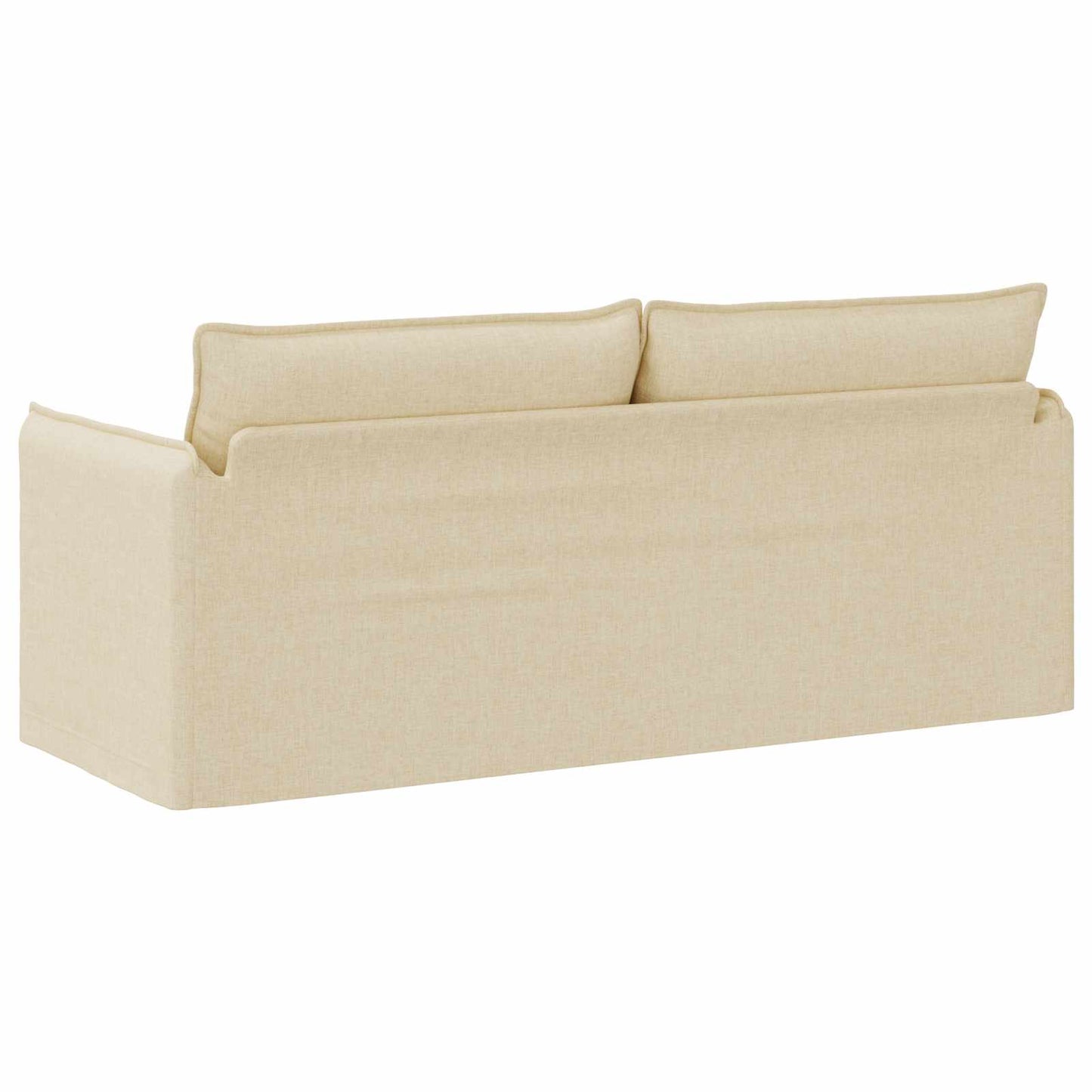 Sofa Creme 196 x 82 x 85 cm Stoff