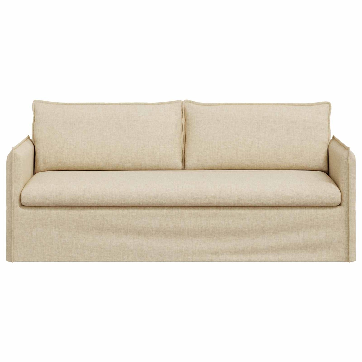 Sofa Creme 196 x 82 x 85 cm Stoff