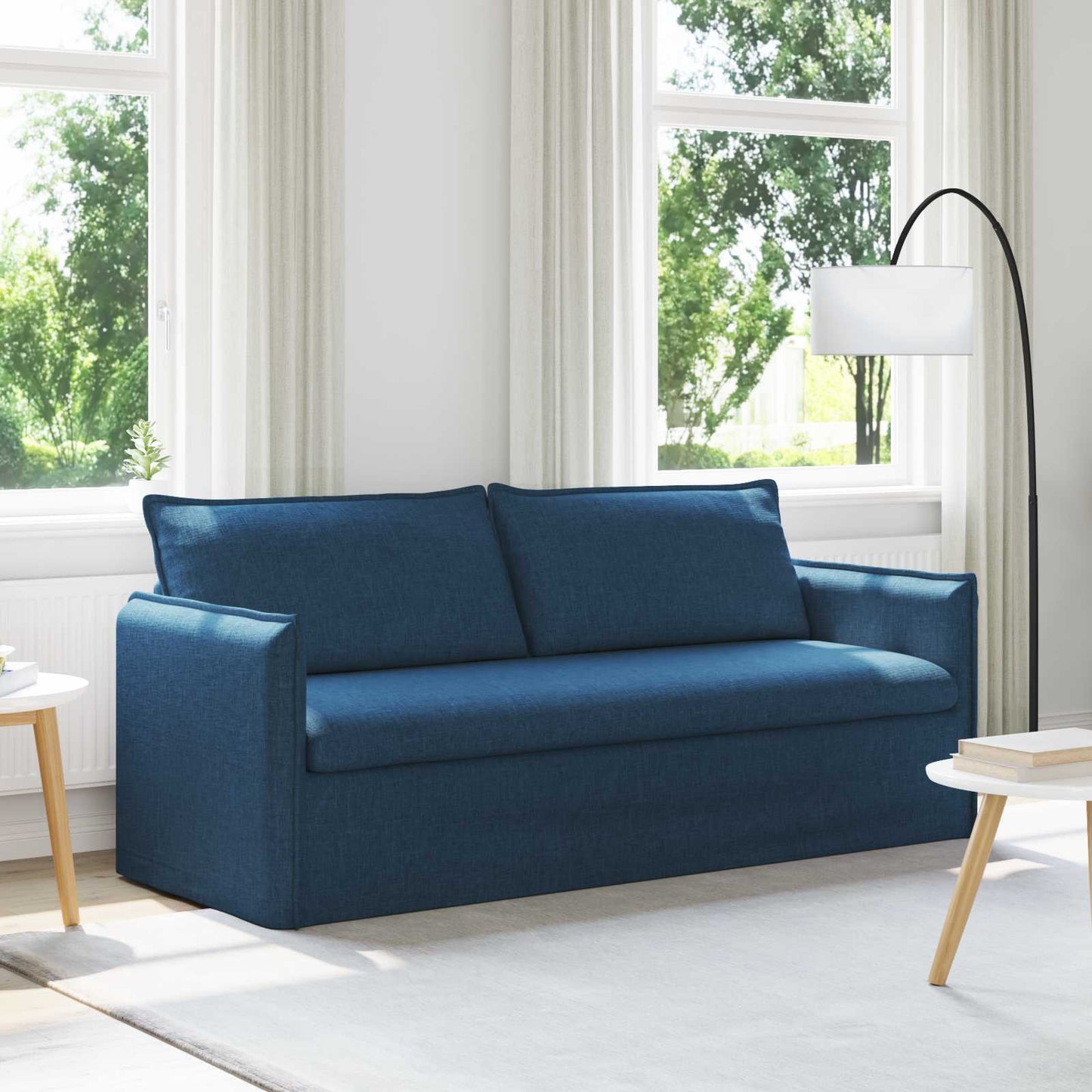 Sofa Blau 196 x 82 x 85 cm Stoff