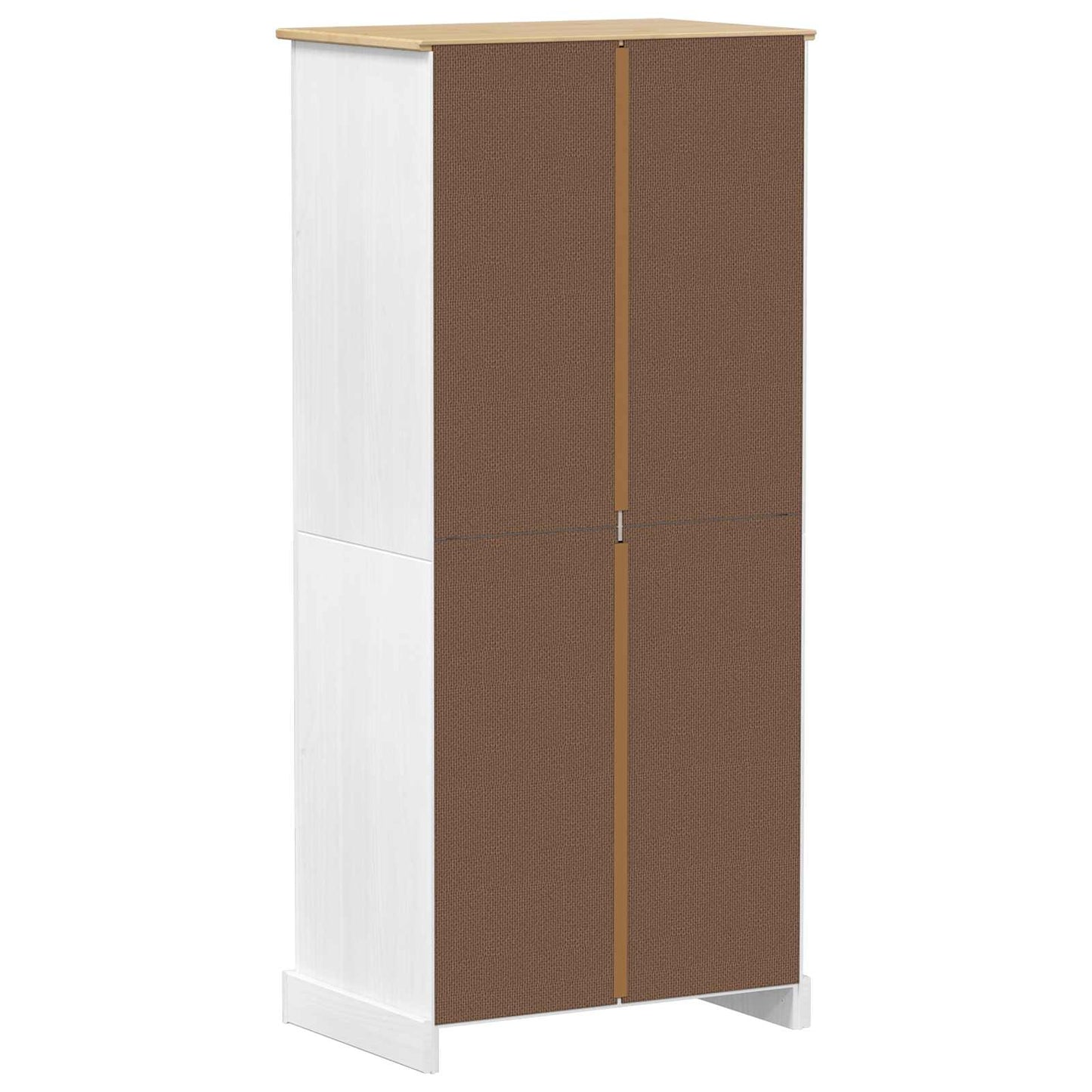 Kleiderschränke Weiß 76 x 50 x 170 cm Massives Kiefernholz