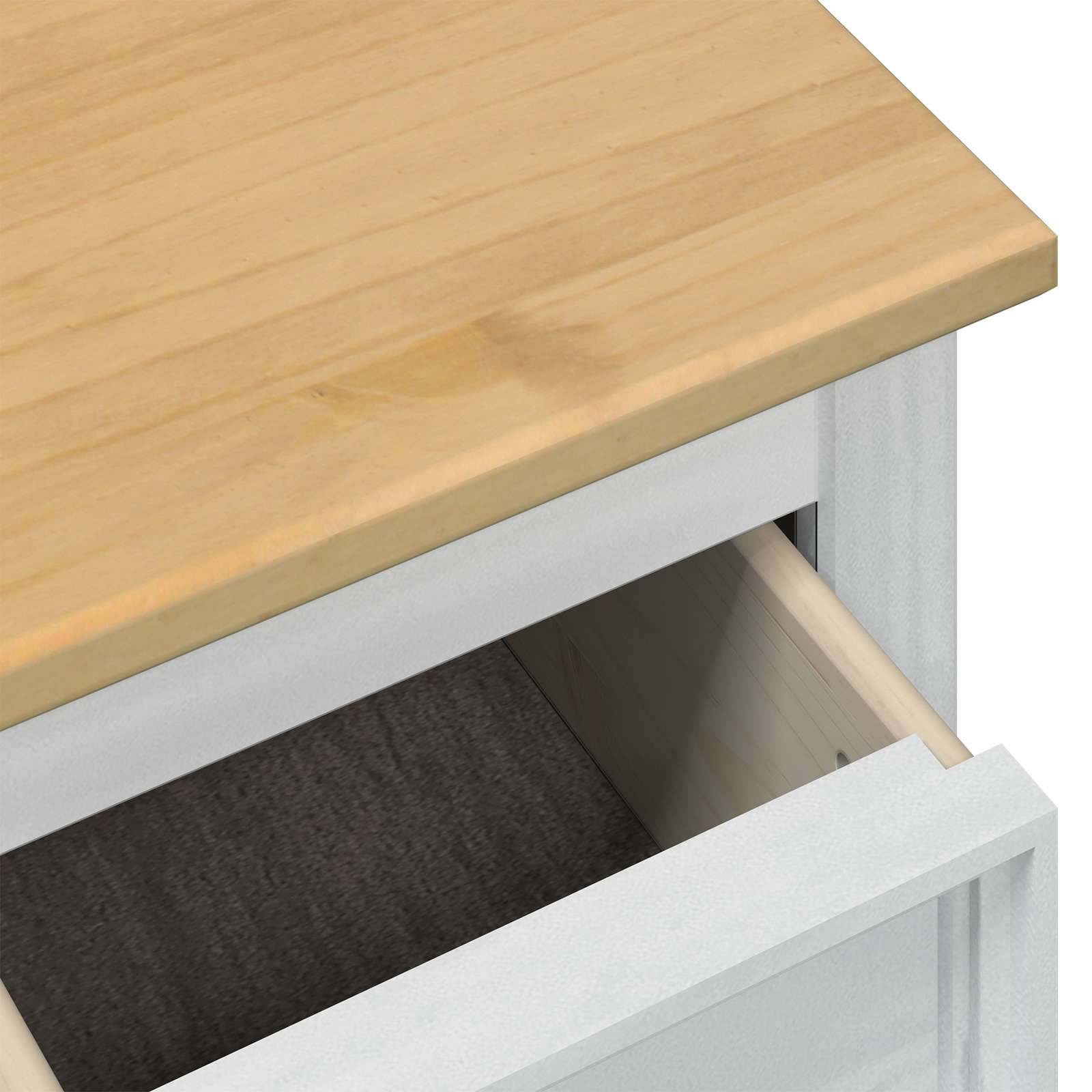 Aufbewahrungsbox Weiß 90 x 78 x 45 cm Massives Kiefernholz