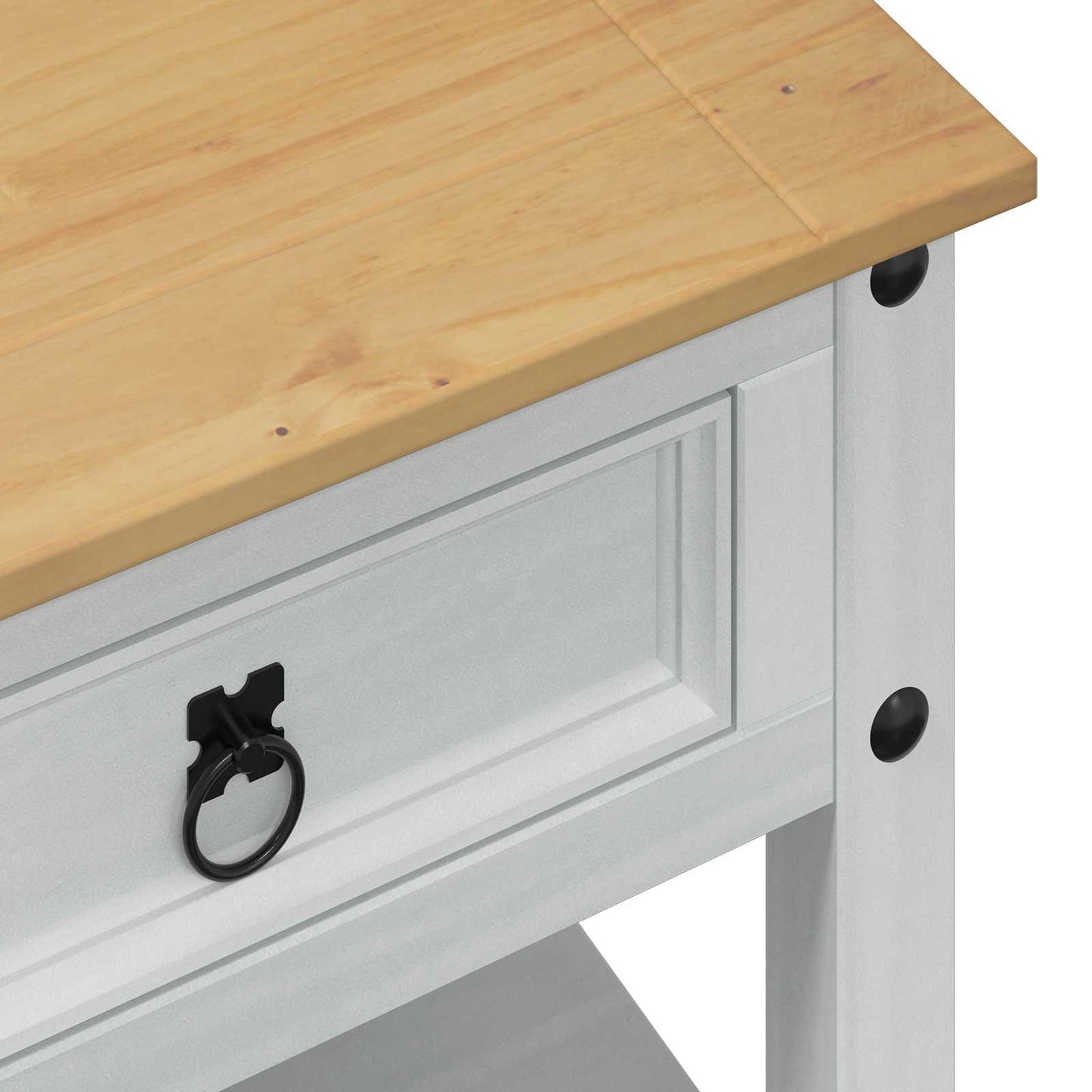 Couchtisch Weiß 100 x 48 x 45 cm Massives Kiefernholz