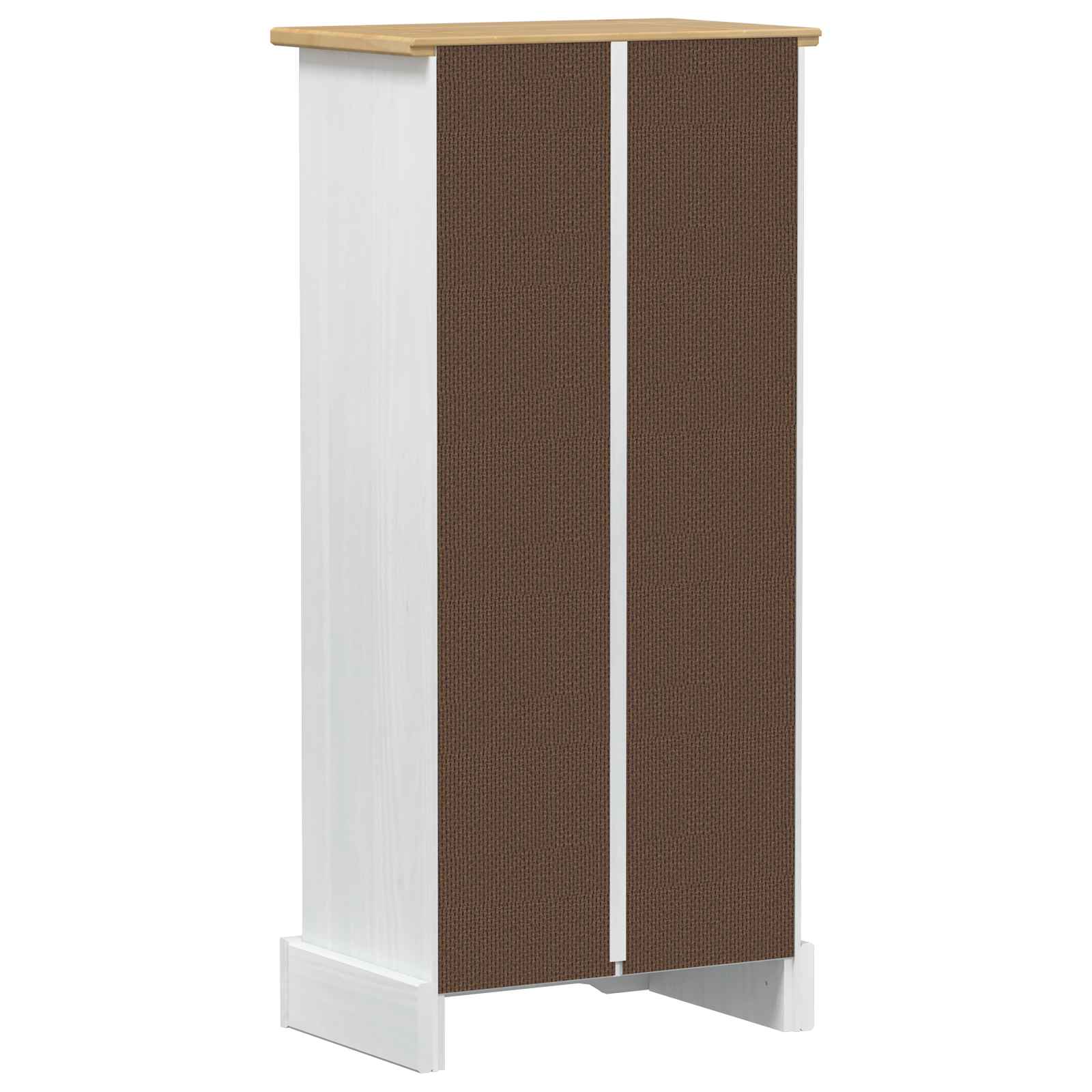 Bücherregal 46 x 29 x 100 cm Massives Kiefernholz Weiß