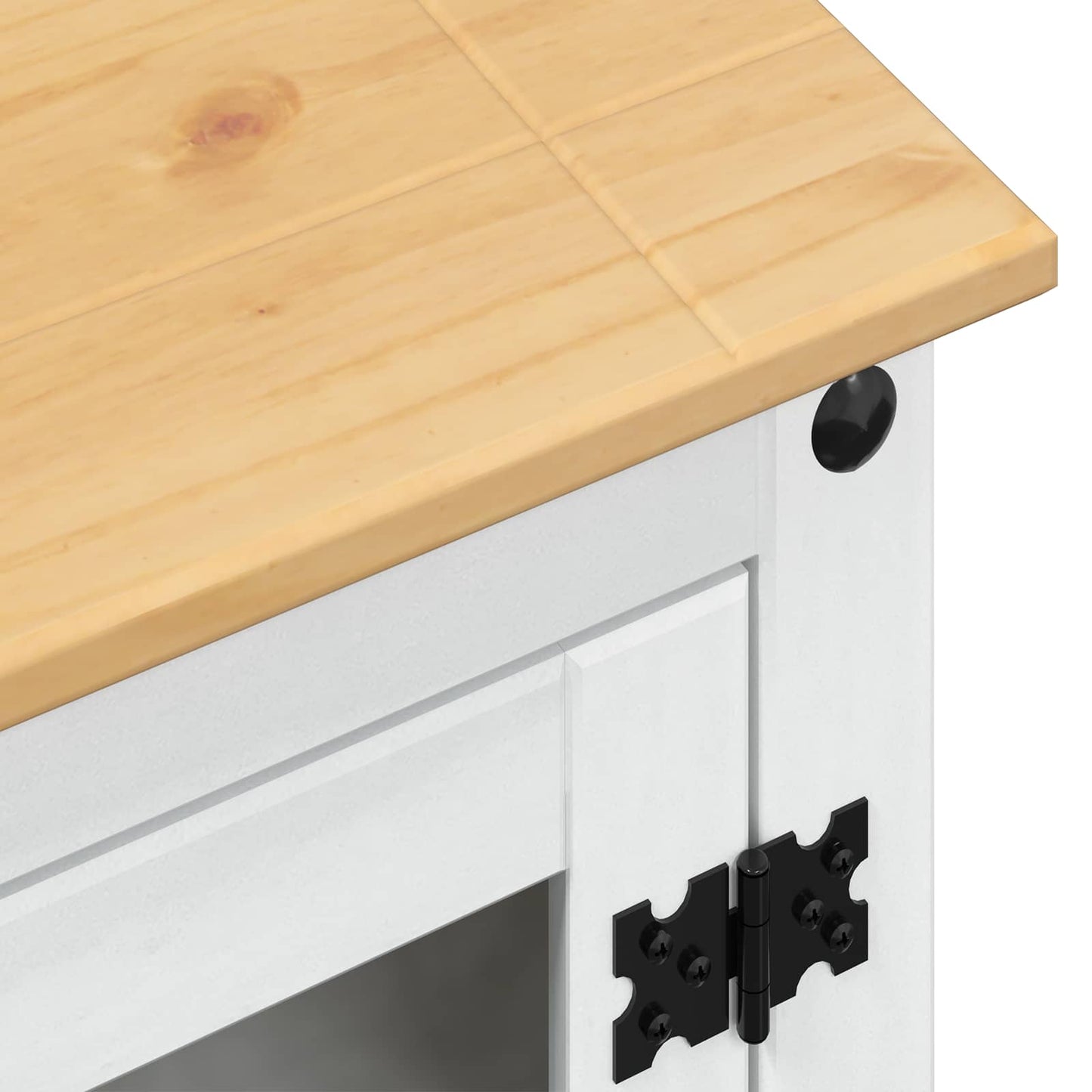 HiFi-Schrank Weiß 60 x 50 x 82 cm Massives Kiefernholz