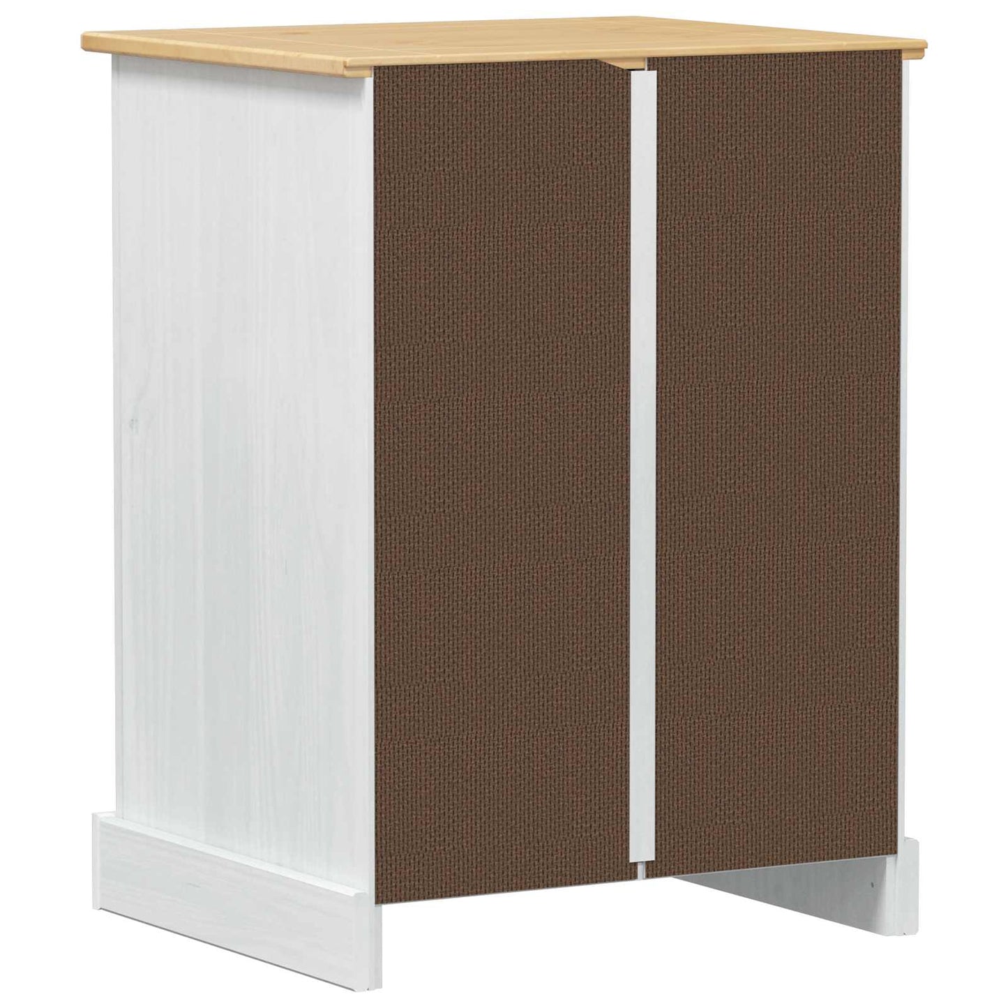 HiFi-Schrank Weiß 60 x 50 x 82 cm Massives Kiefernholz