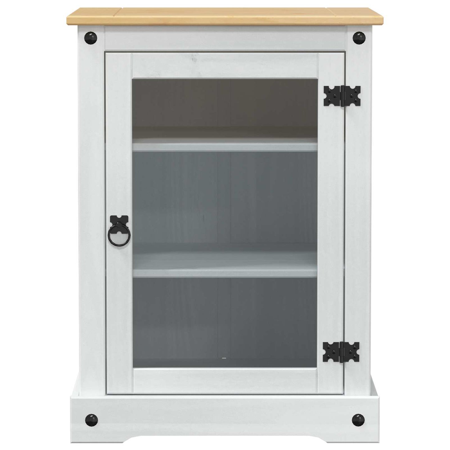 HiFi-Schrank Weiß 60 x 50 x 82 cm Massives Kiefernholz