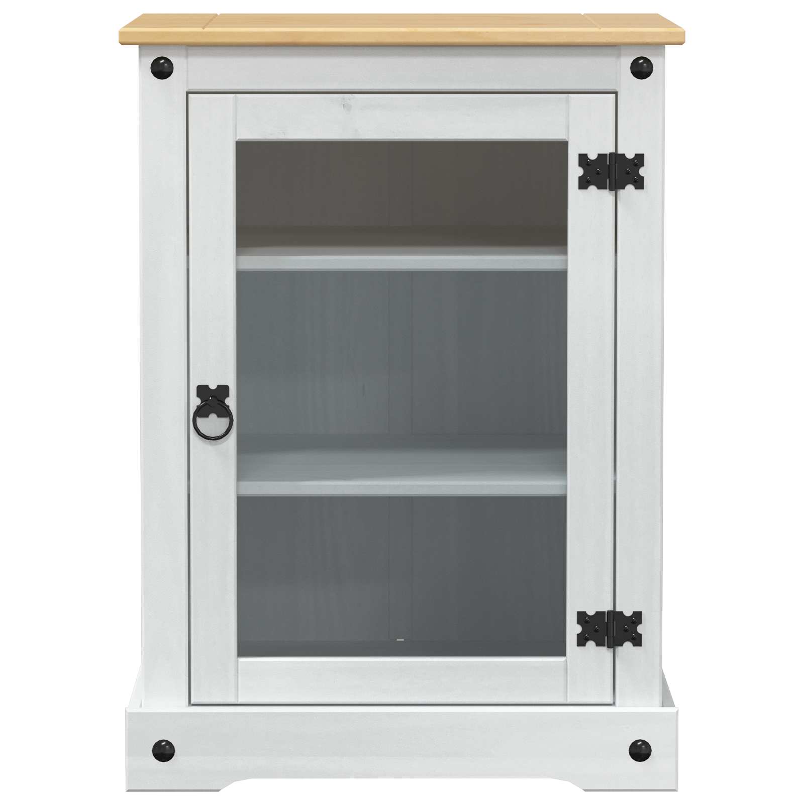 HiFi-Schrank Weiß 60 x 50 x 82 cm Massives Kiefernholz