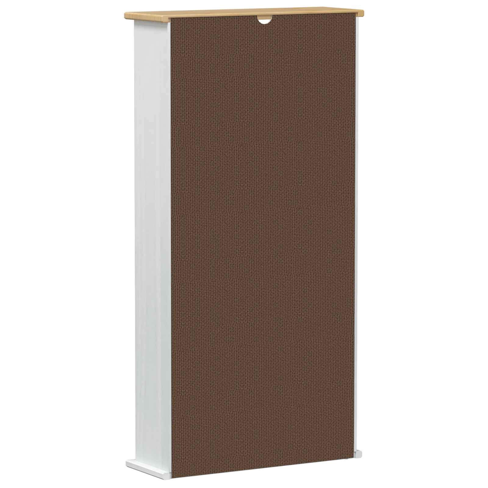 CD-Regal Weiß 52 x 17.5 x 103 cm Massives Kiefernholz