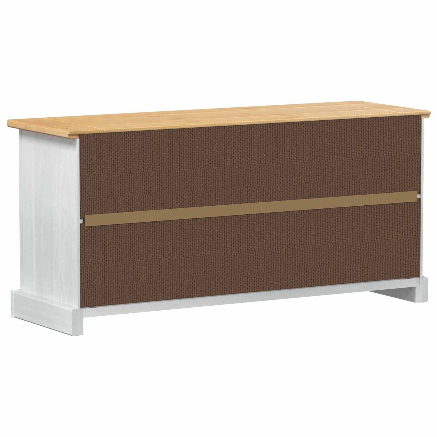 Schuhschrank Corona Weiß 99 x 32 x 49 cm Massives Kiefernholz