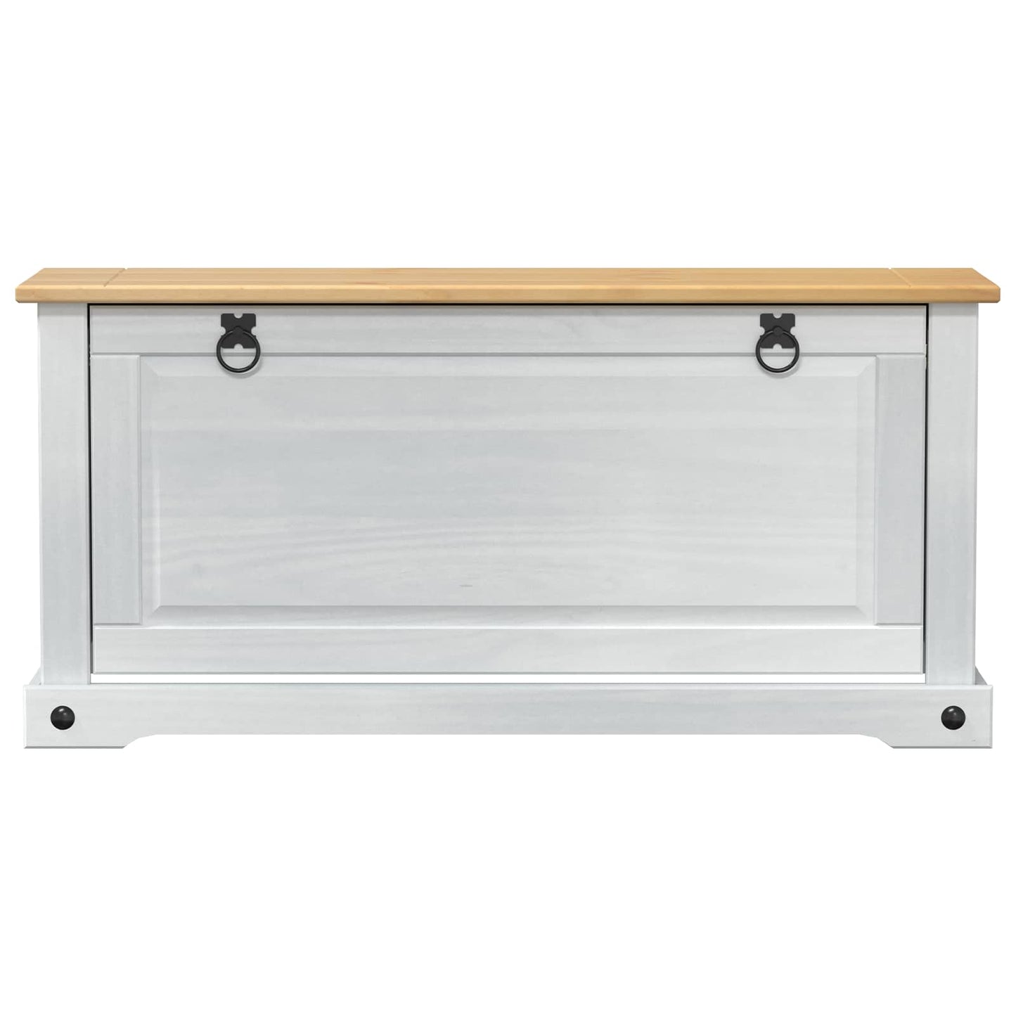 Schuhschrank Corona Weiß 99 x 32 x 49 cm Massives Kiefernholz