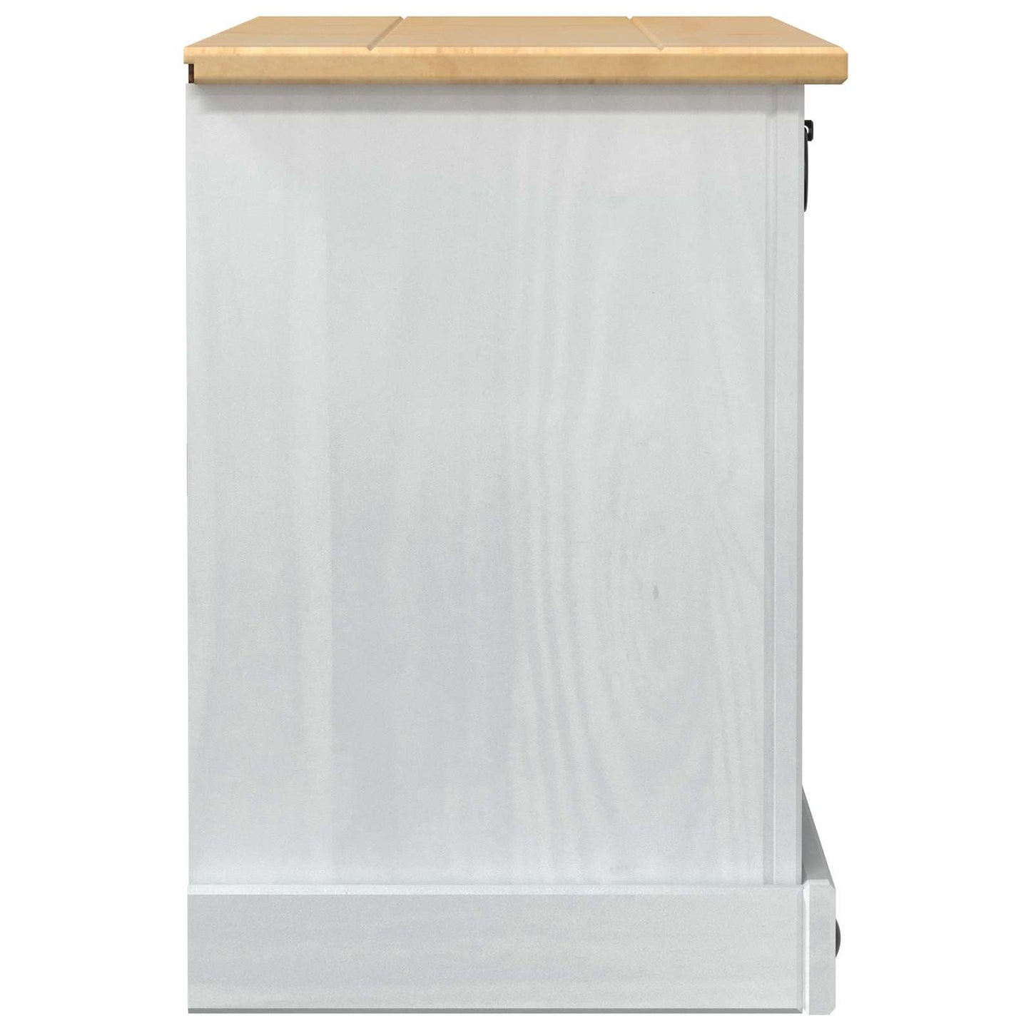 Schuhschrank Corona Weiß 99 x 32 x 49 cm Massives Kiefernholz