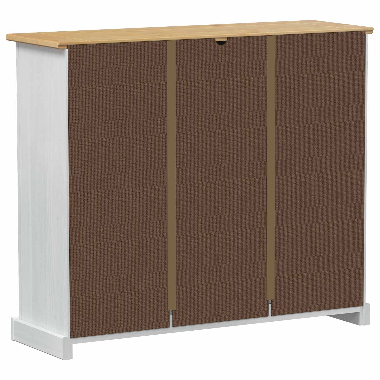 Schuhschrank Corona Weiß 99 x 32 x 85 cm Massives Kiefernholz