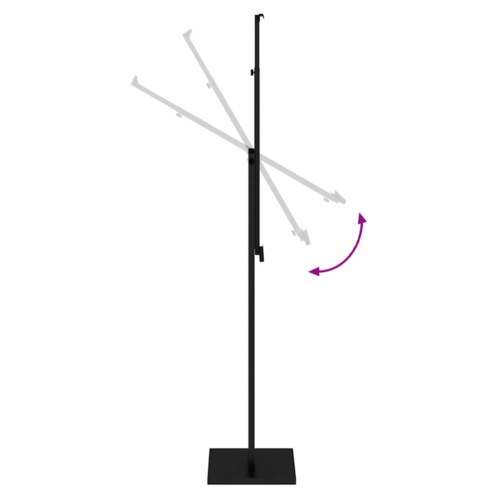 Messestände Schwarz 26.5 x 26.5 x 150 cm Stahl