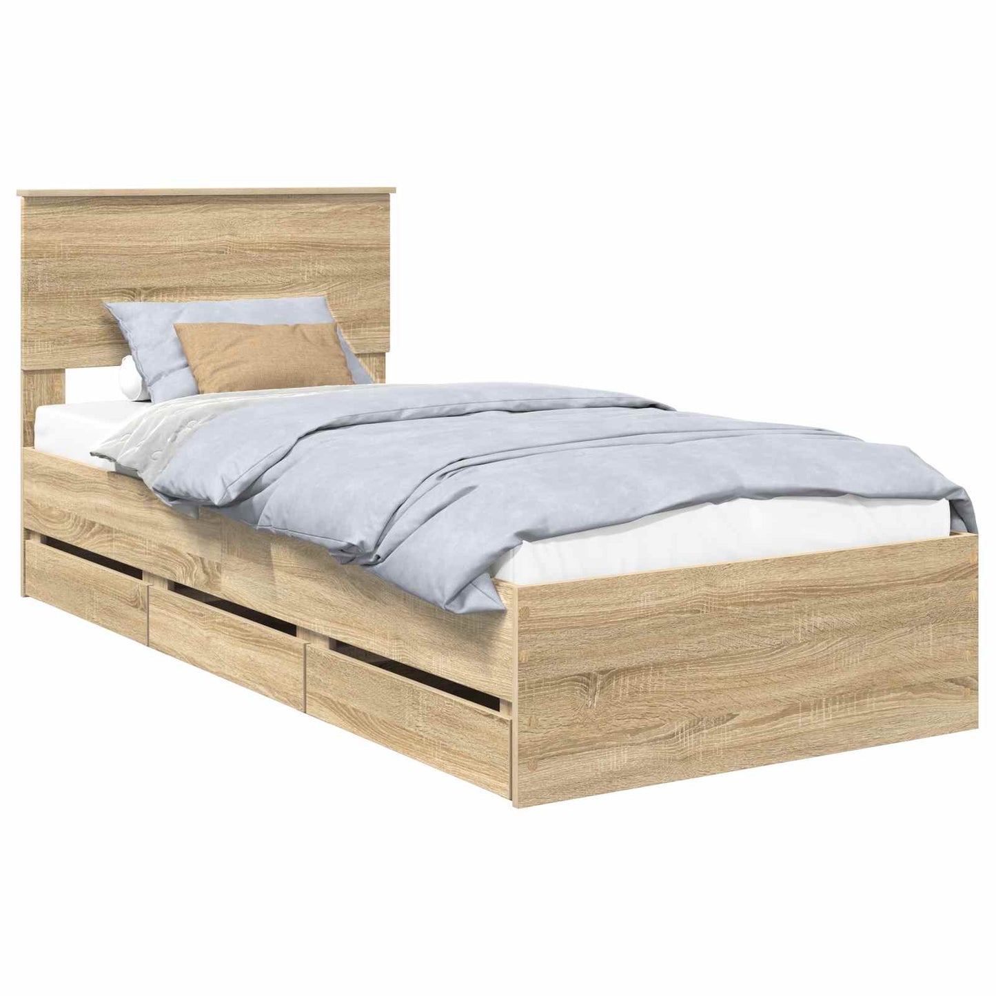 Bettrahmen Sonoma-Eiche 75 x 190 cm Ingenieurs Holz