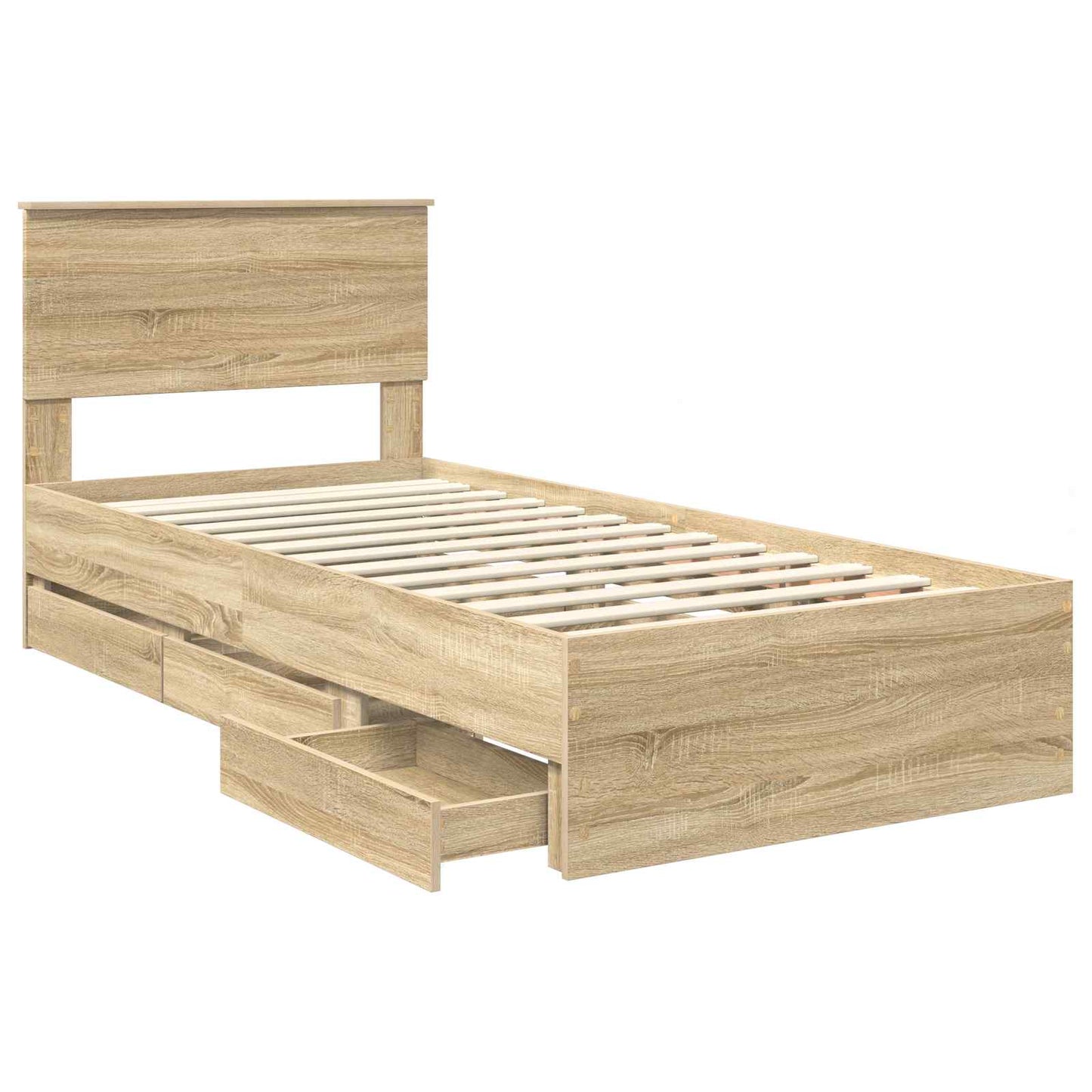 Bettrahmen Sonoma-Eiche 75 x 190 cm Ingenieurs Holz