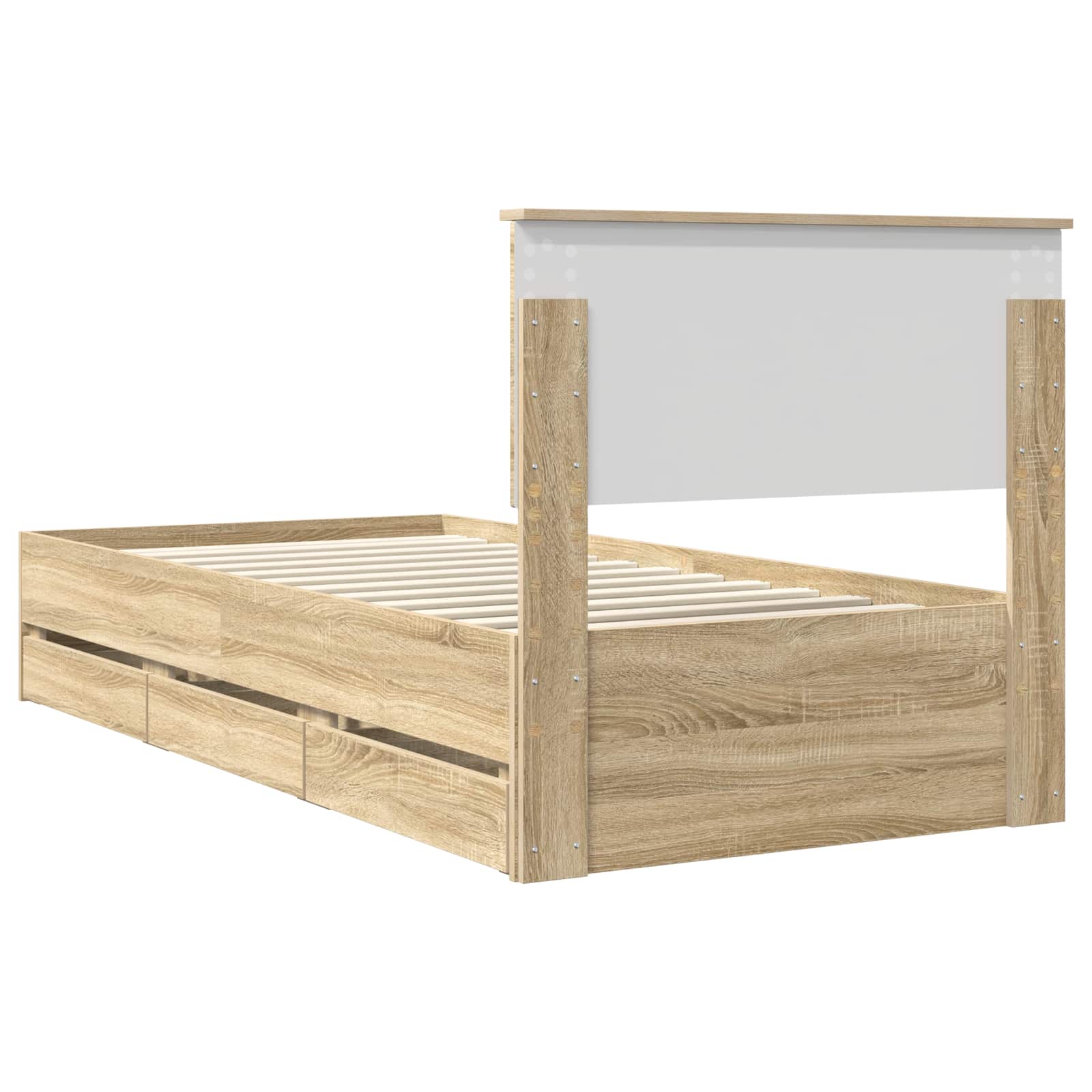 Bettrahmen Sonoma-Eiche 75 x 190 cm Ingenieurs Holz