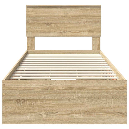 Bettrahmen Sonoma-Eiche 75 x 190 cm Ingenieurs Holz