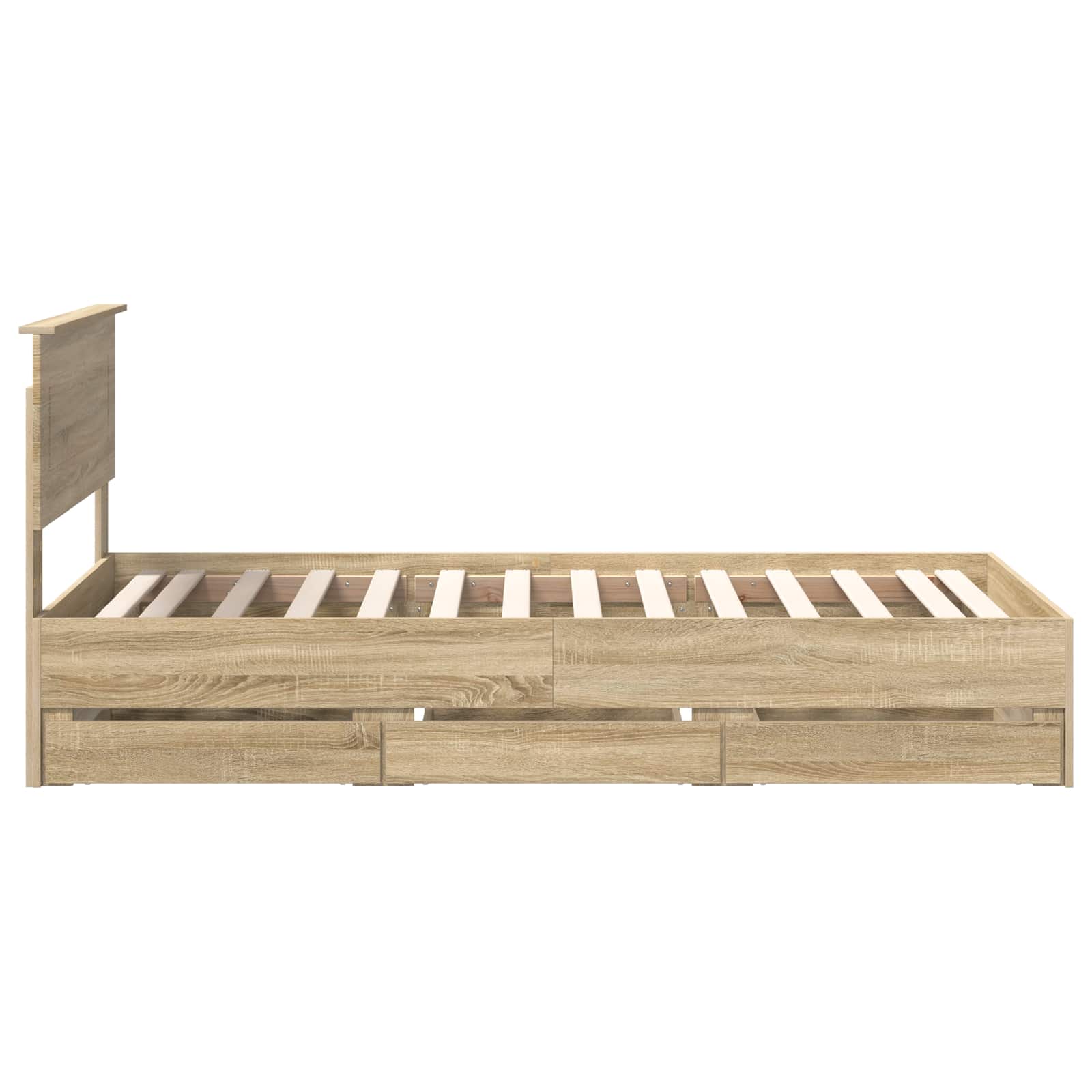 Bettrahmen Sonoma-Eiche 75 x 190 cm Ingenieurs Holz