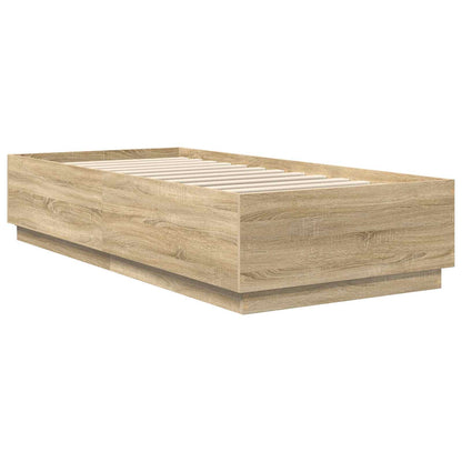 Bettrahmen mit Kopfteil Sonoma-Eiche 70 x 190 cm Holzwerkstoff