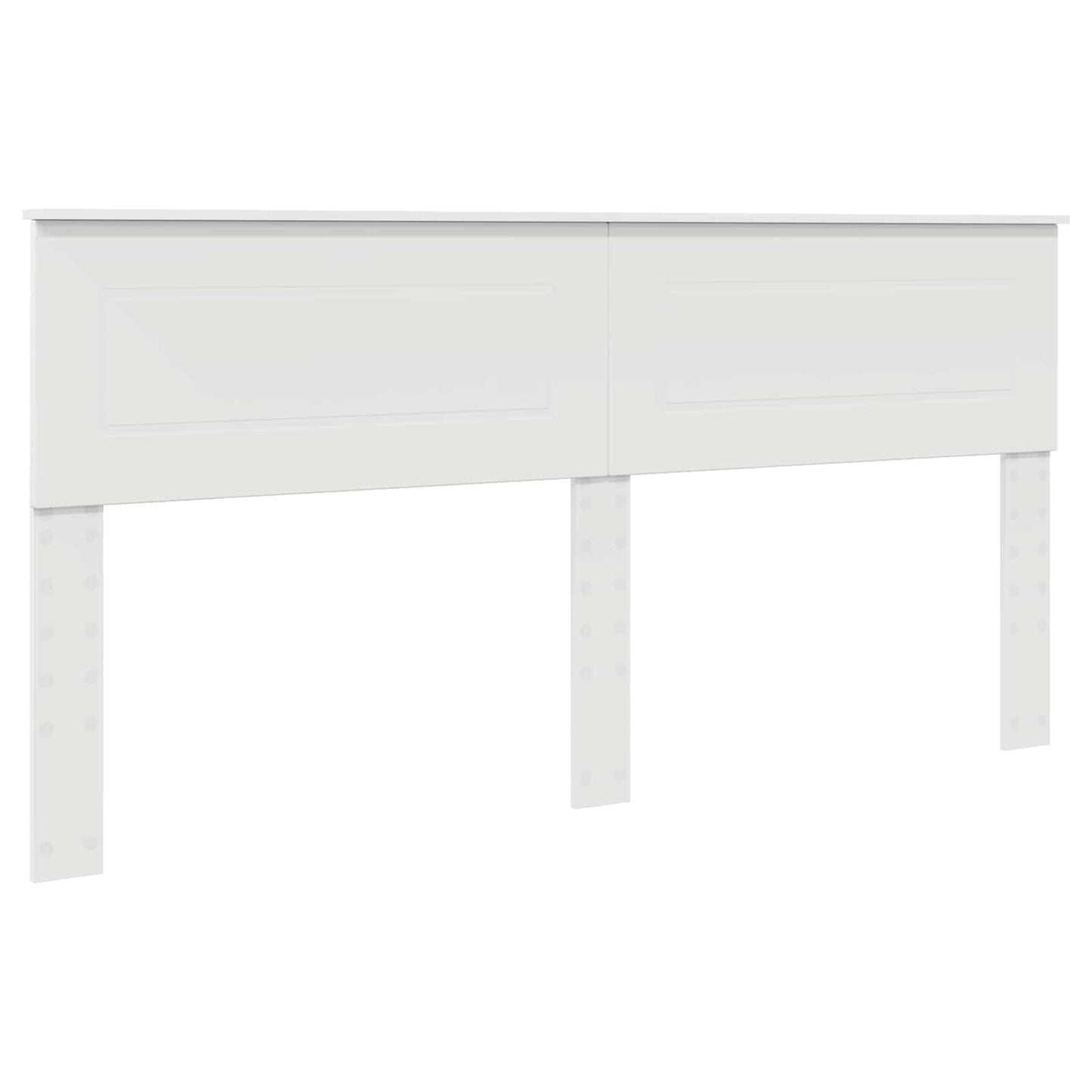 Aufbewahrungsbett mit Kopfteil Weiß 180 x 200 cm Holzwerkstoff