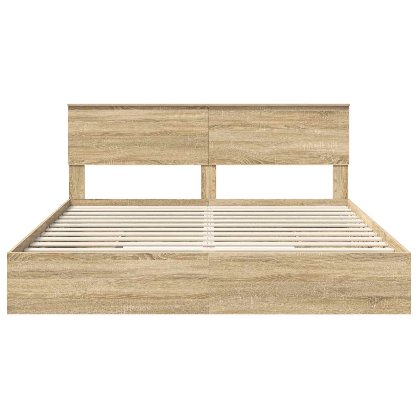 Aufbewahrungsbett Sonoma-Eiche 180 x 200 cm Holzwerkstoff