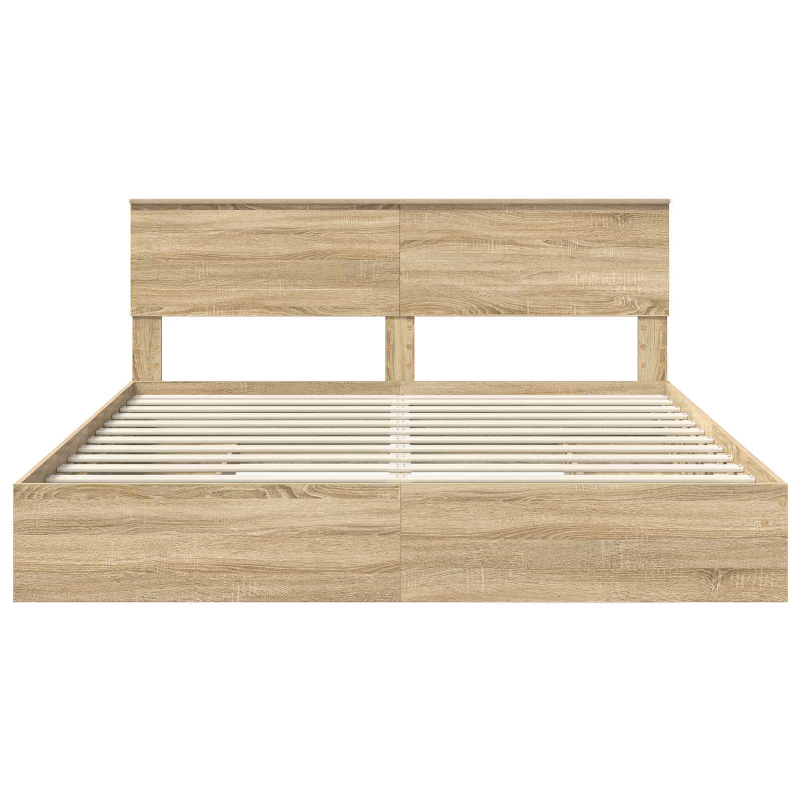 Aufbewahrungsbett Sonoma-Eiche 180 x 200 cm Holzwerkstoff