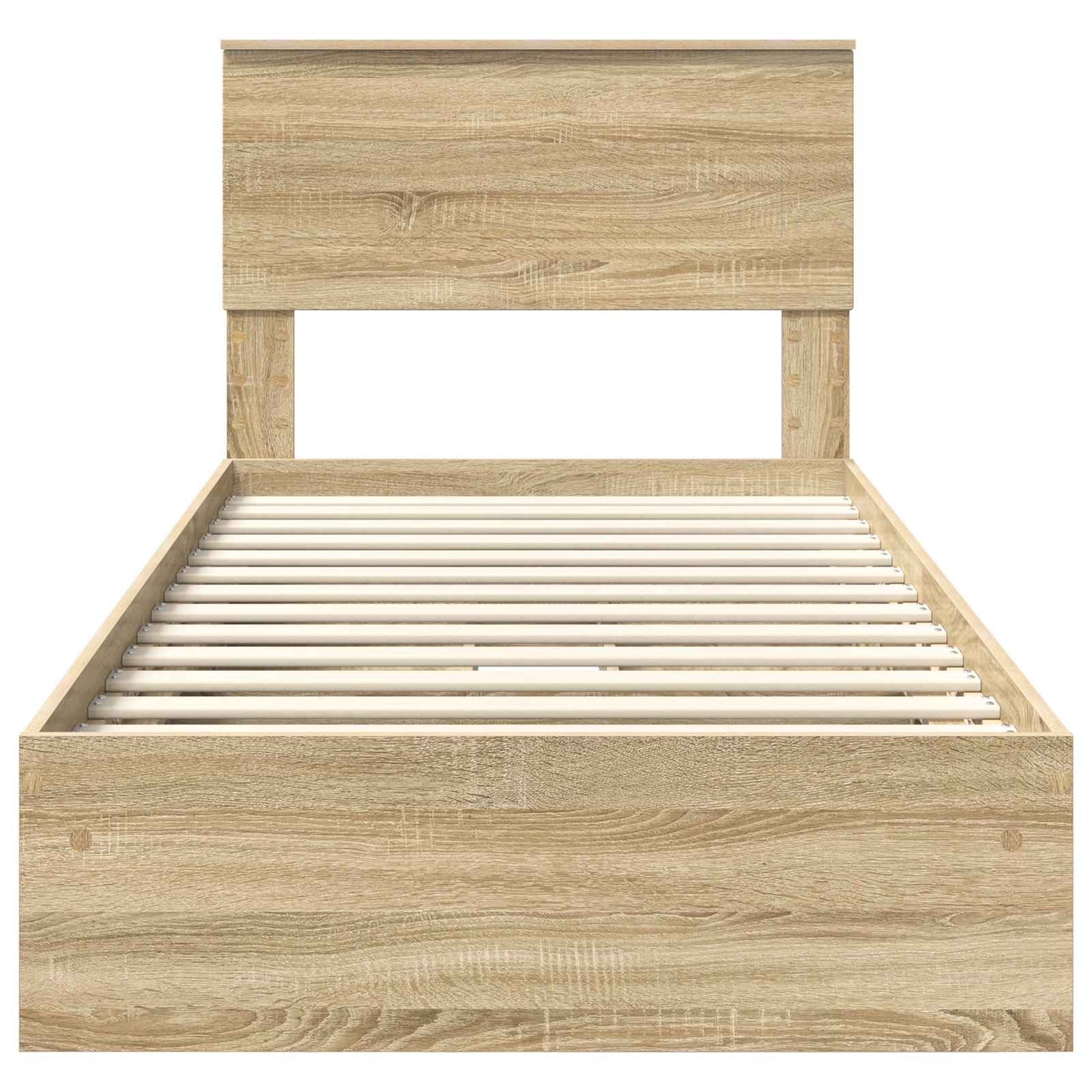Aufbewahrungsbett Sonoma-Eiche 75 x 190 cm Holzwerkstoff