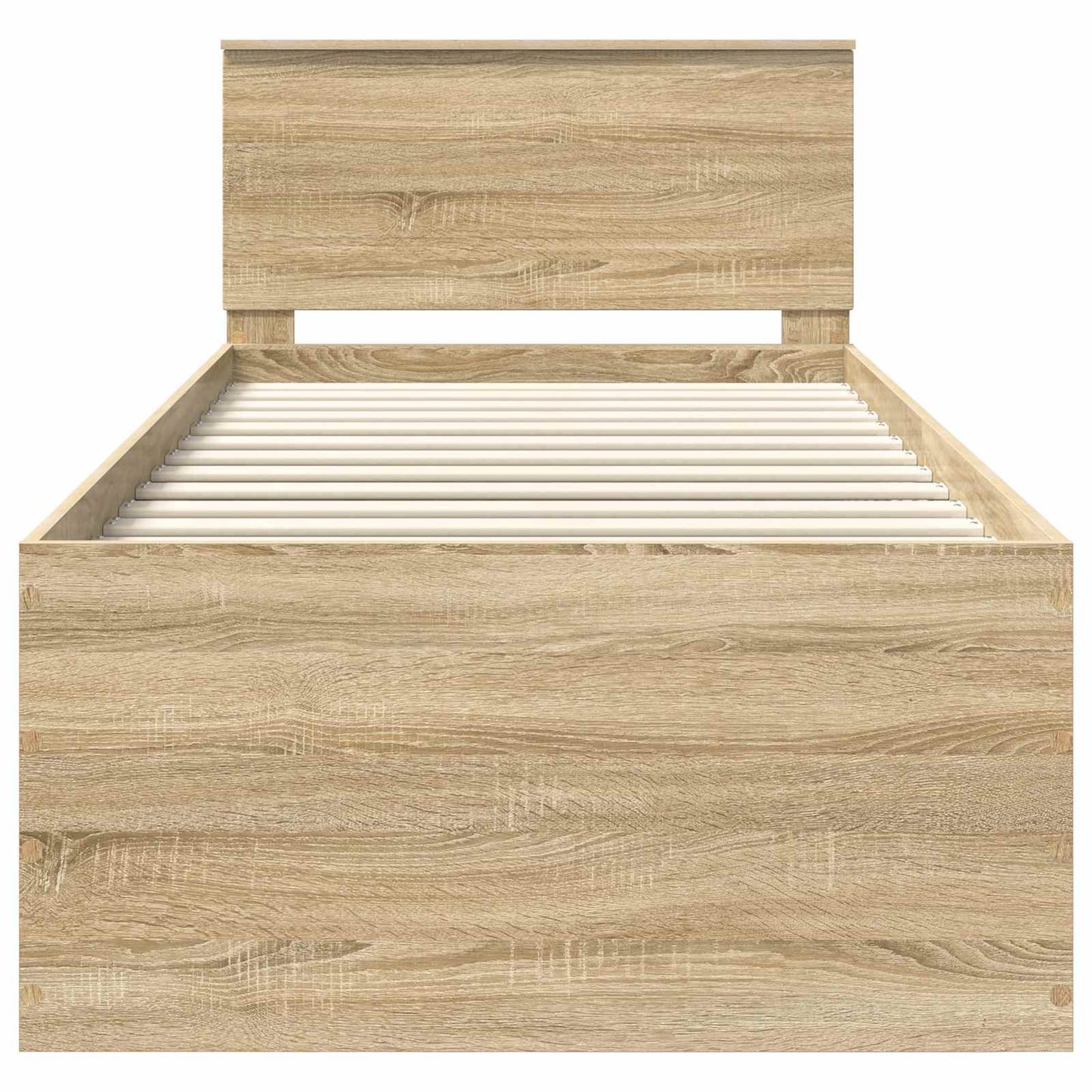 Bettrahmen mit Kopfteil Sonoma-Eiche 75 x 190 cm Holzwerkstoff