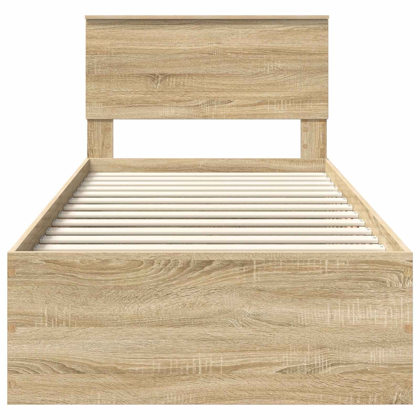 Bettrahmen mit Kopfteil Sonoma-Eiche 75 x 190 cm Holzwerkstoff
