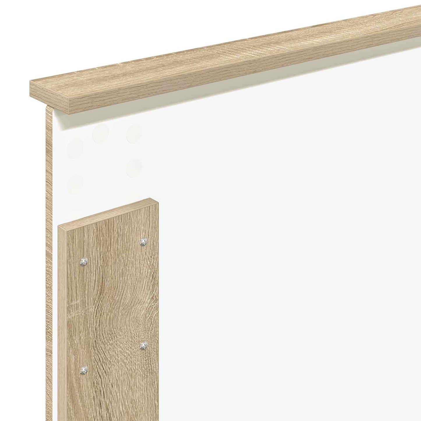 Bettrahmen mit Kopfteil Sonoma-Eiche 80 x 200 cm Holzwerkstoff