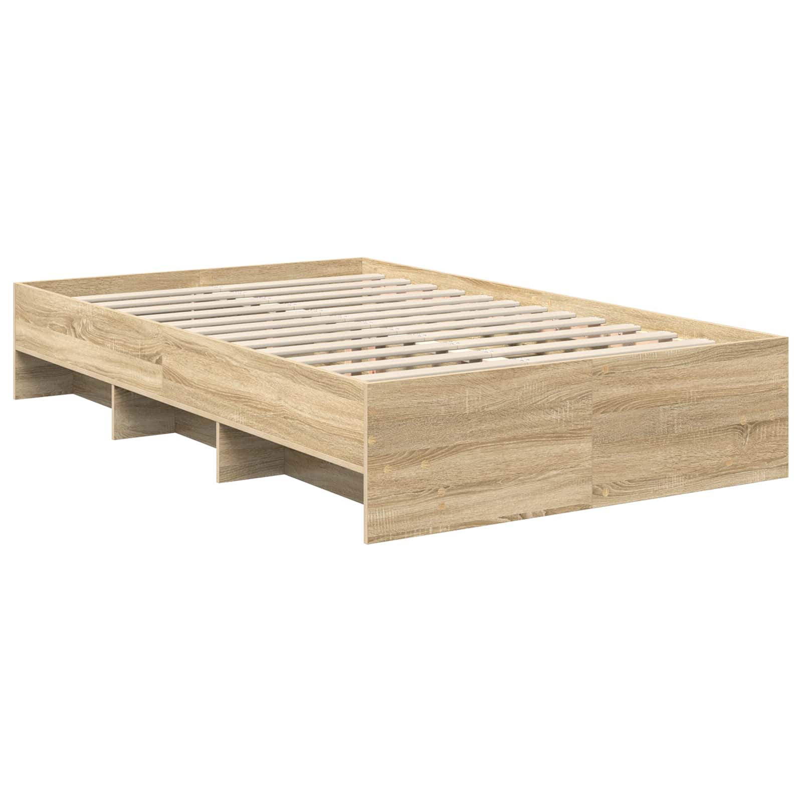 Bettrahmen mit Kopfteil Sonoma-Eiche 120 x 123 cm Holzwerkstoff
