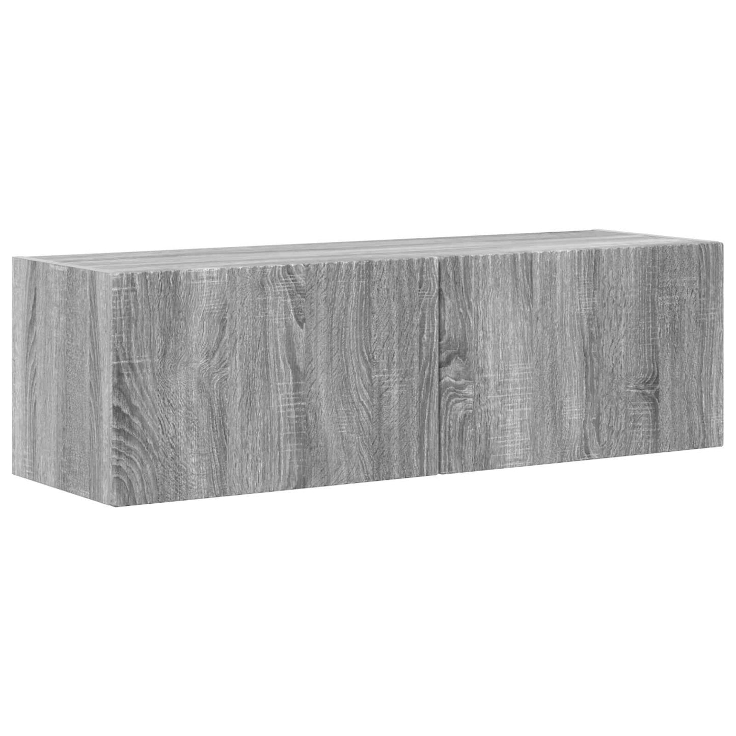 TV-Wandregal-Set 4 stk. Sonoma-Grau Holzwerkstoff