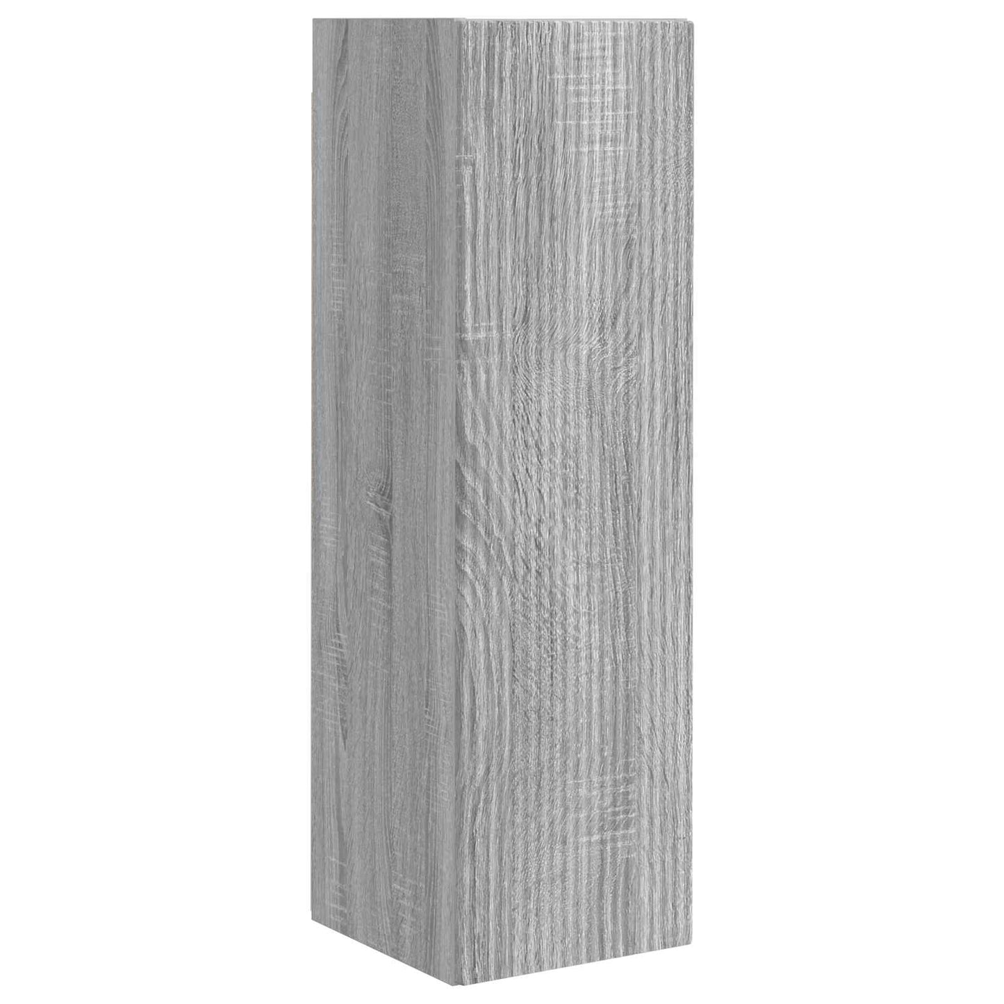 TV-Wandregal-Set 4 stk. Sonoma-Grau Holzwerkstoff