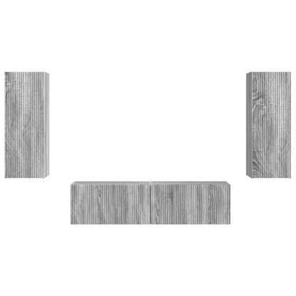 TV-Schrankset 2 stk. Graues Sonoma
