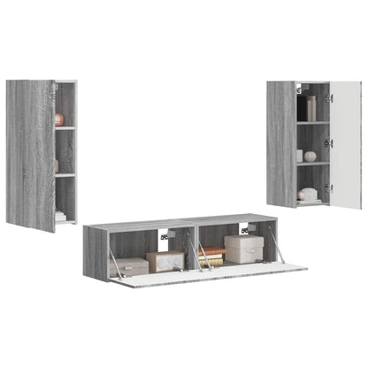 TV-Schrankset 2 stk. Graues Sonoma
