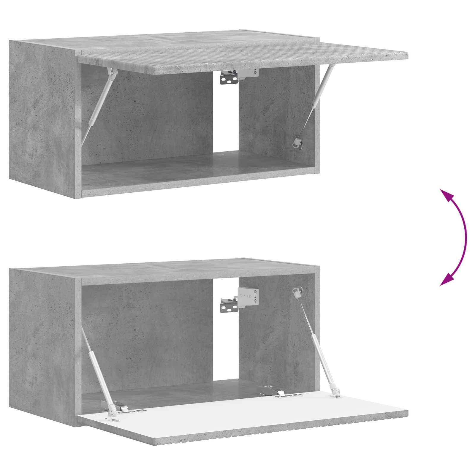 TV-Schrankset 4 stk. Beton Grau Holzwerkstoff