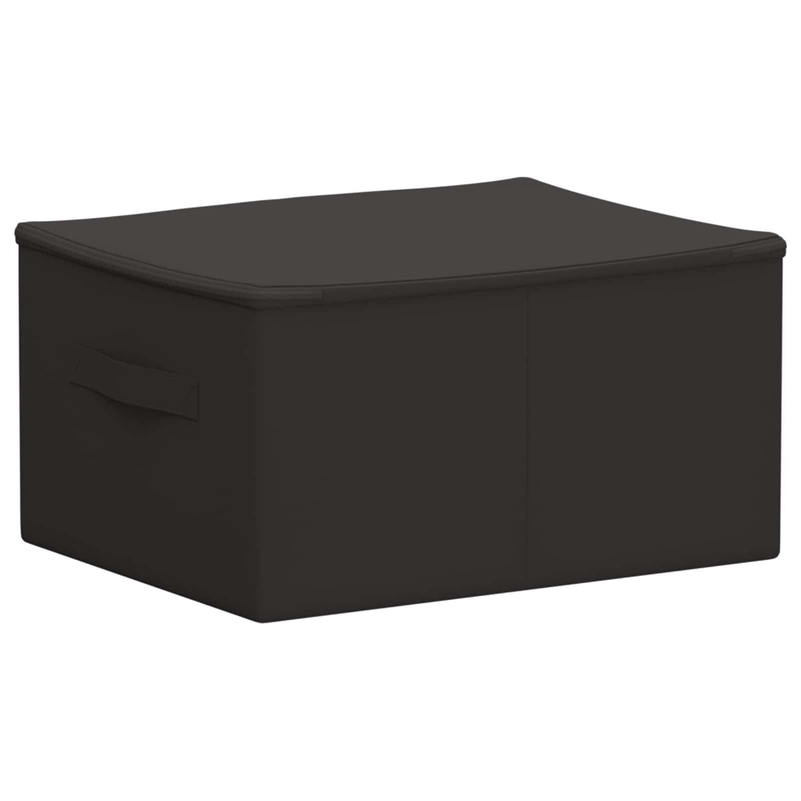 Aufbewahrungsbox Vliesstoff 43 x 34 x 23 cm 33,6 L Anthrazit