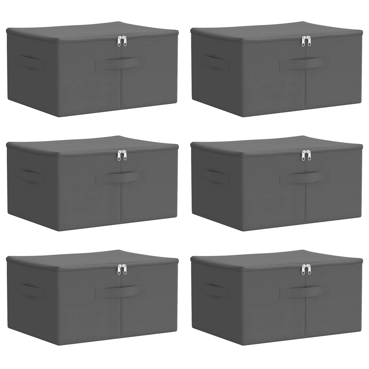 Aufbewahrungsbox 6 stk. Vliesstoff 43 x 34 x 23 cm 33,6 L