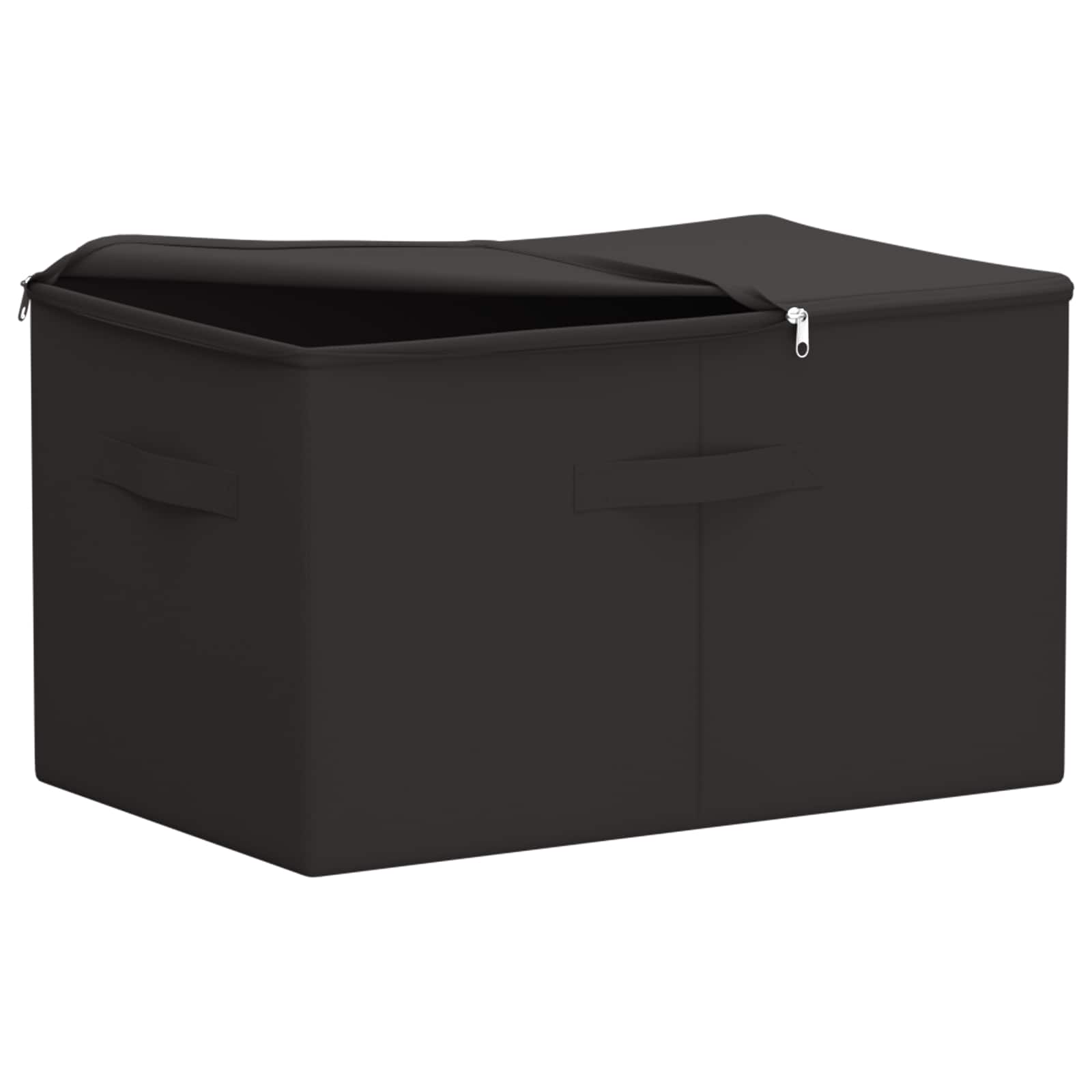 Aufbewahrungsbox Vliesstoff 55 x 35 x 32 cm 61,6 L Anthrazit