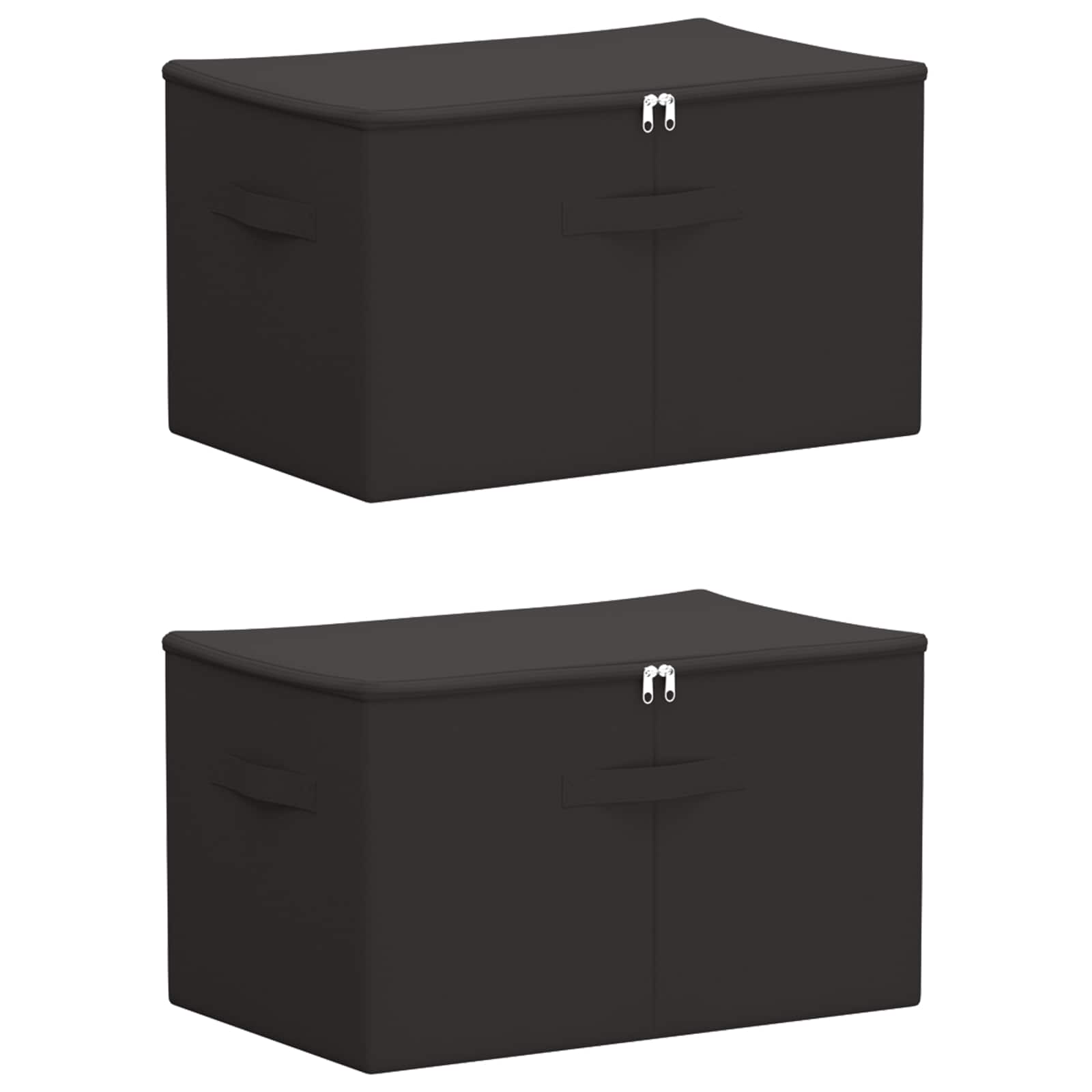 Aufbewahrungsbox 2 Stk. Vliesstoff 55 x 35 x 32 cm 61,6 L