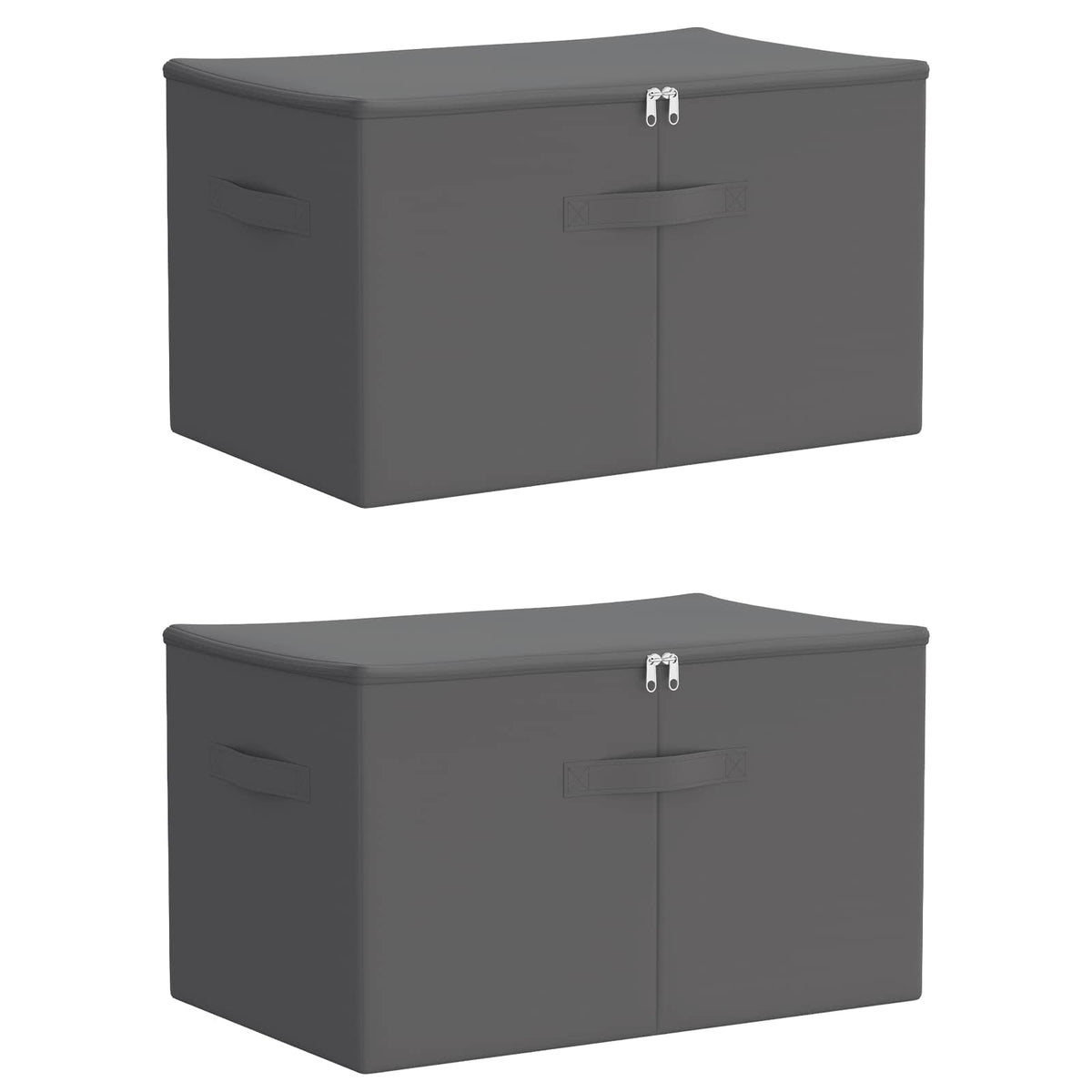 Aufbewahrungsbox 2 stk. Vliesstoff 55 x 35 x 32 cm 61,6 L