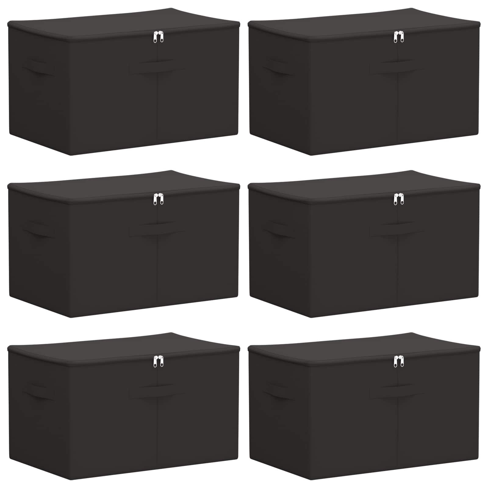 Aufbewahrungsbox 6 stk. Vliesstoff 60 x 43 x 35 cm 90,3 L