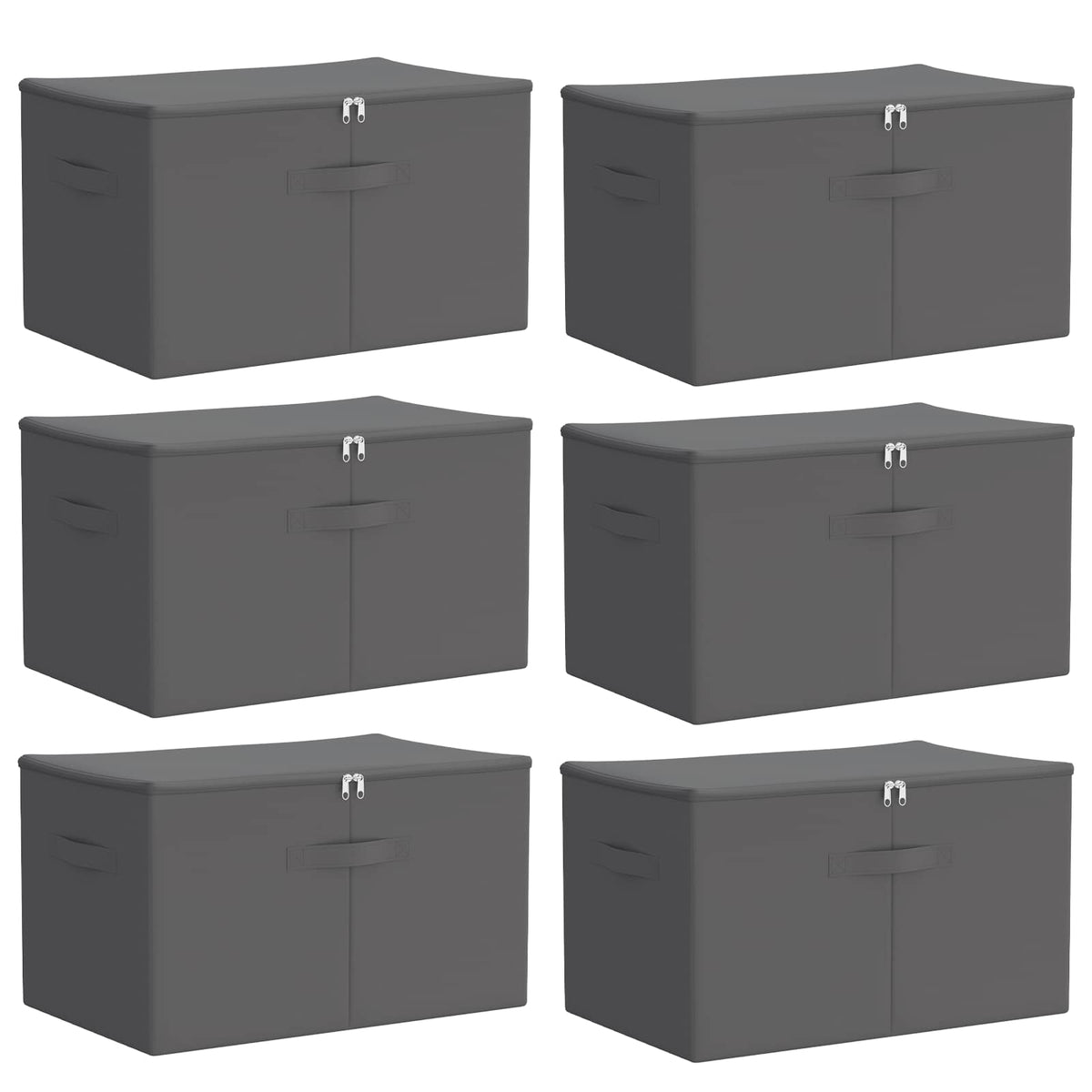 Aufbewahrungsbox 6 stk. Vliesstoff 60 x 43 x 35 cm 90,3 L